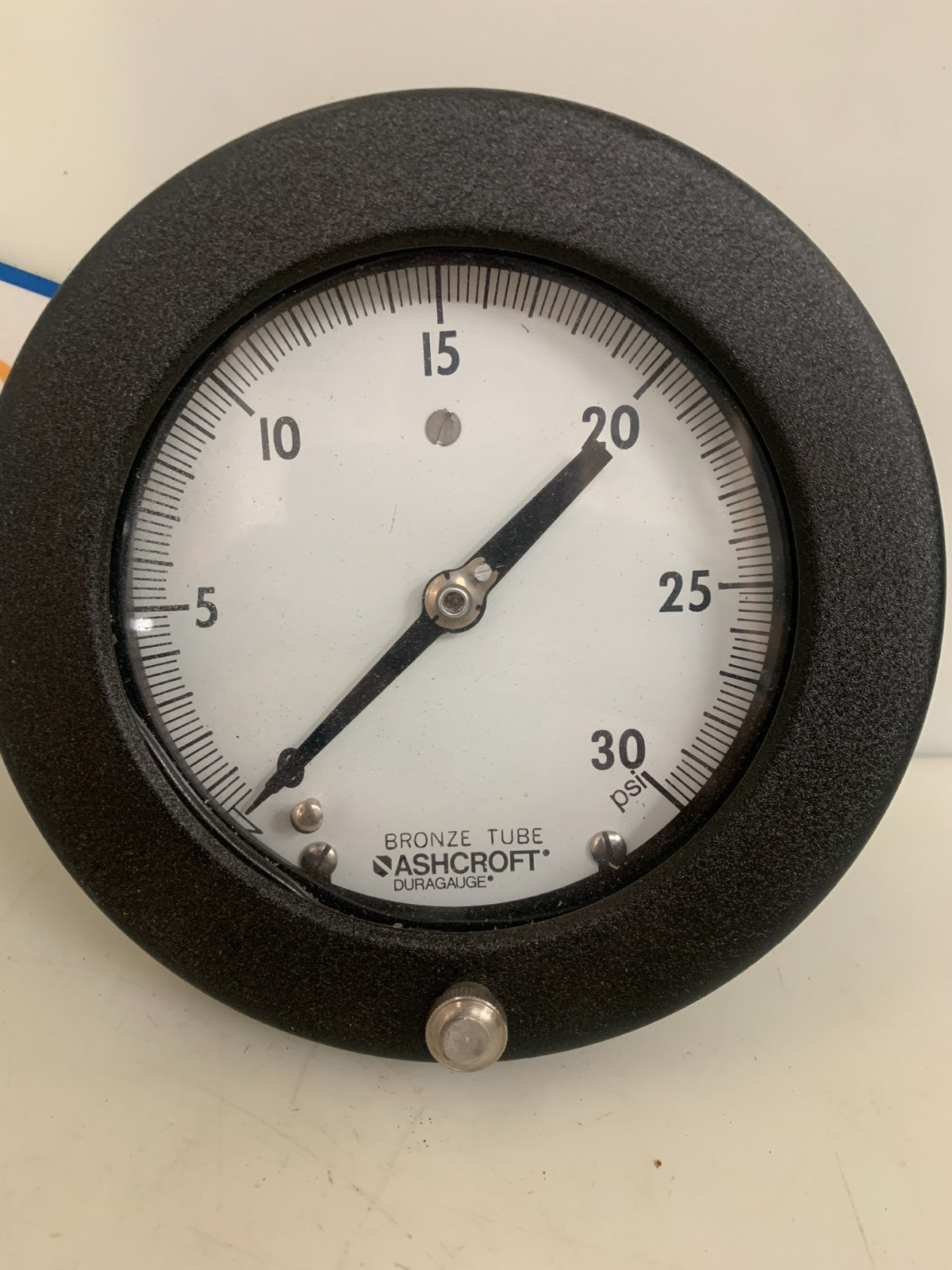 ASHCROFT DURAGAUGE BRONZE TUBE 5" 0-30 PSI