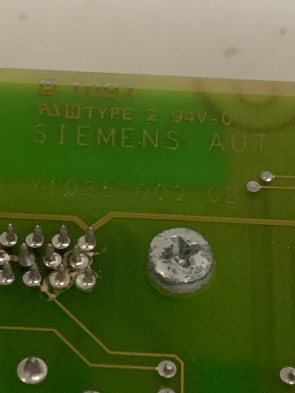 SIEMENS FRONT PANEL CONTROLLER 1710470-Y1025-000-02