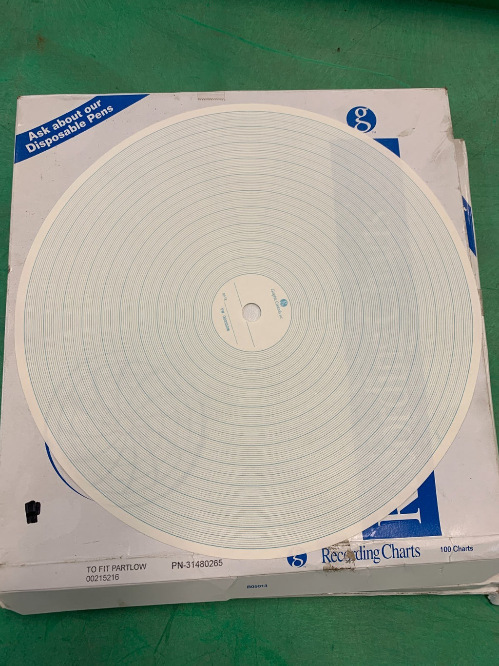 100 LOT GRAPHIC CONTROLS RECORDING CHARTS 31480265