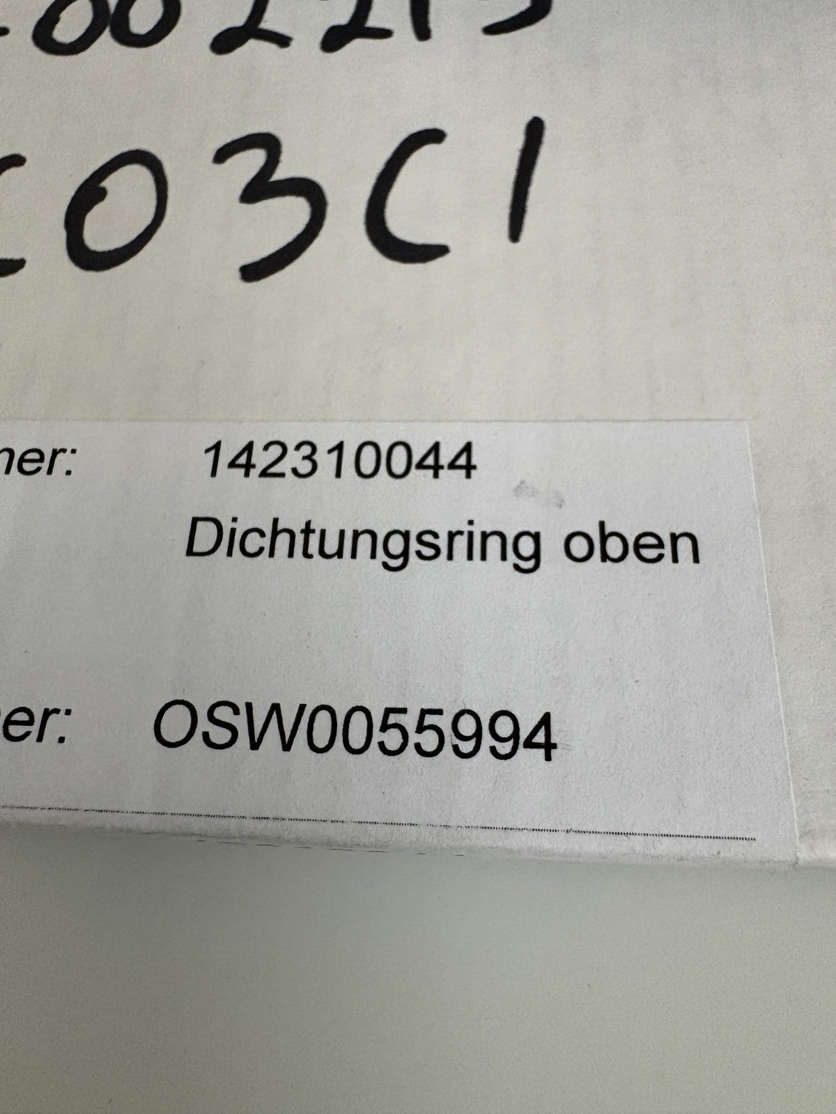 VEMAG SEALING RING FOR VACUUM FILLER 142310044