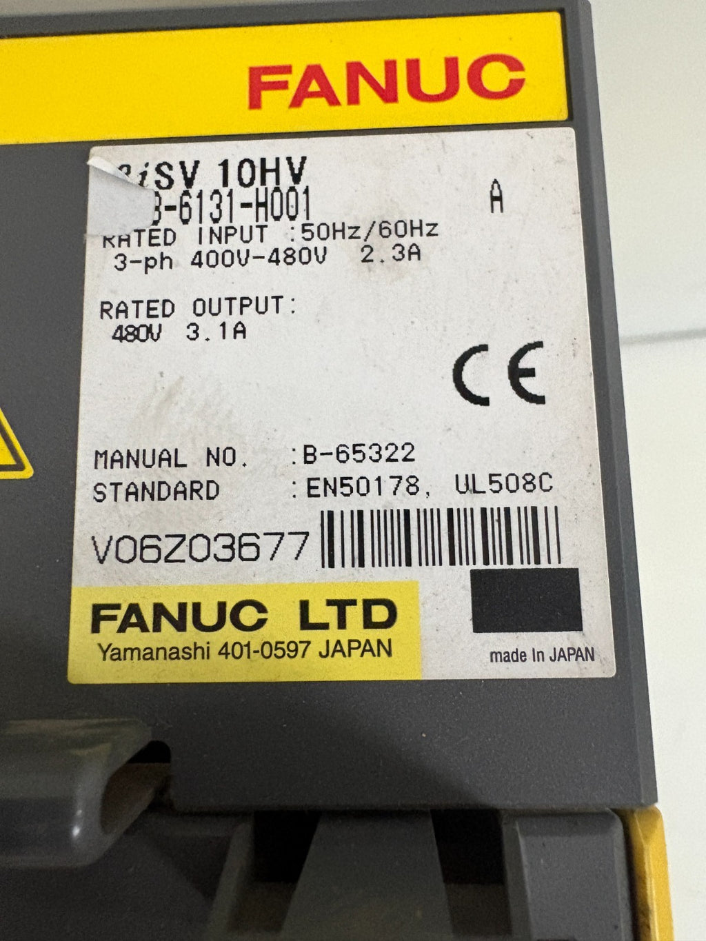 GE-FANUC SERVO DRIVE A06B-6131-H001