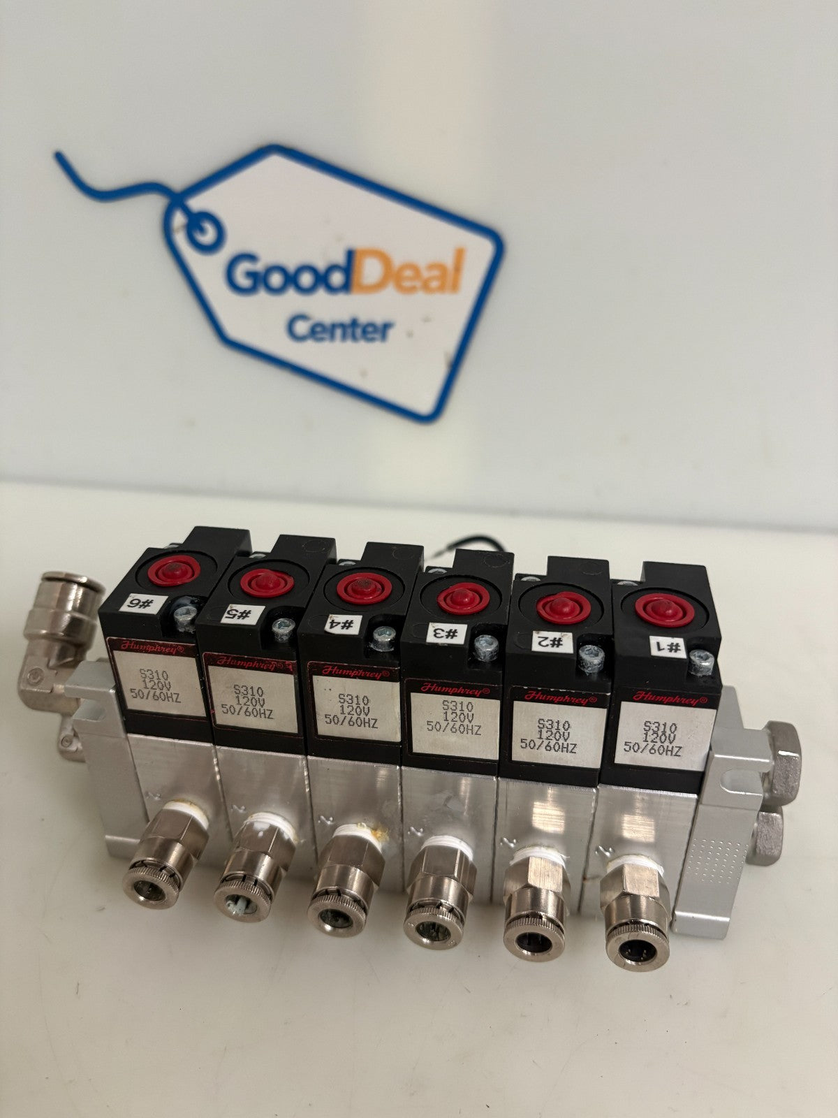 LOT OF 6 HUMPHREY SOLENOID VALVE BLOCK S310 120V0