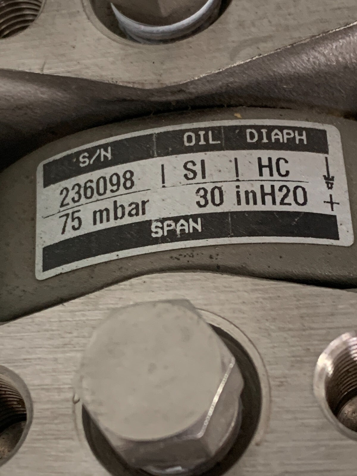 BAILEY PRESSURE TRANSMITTER PTDDL12120EA000
