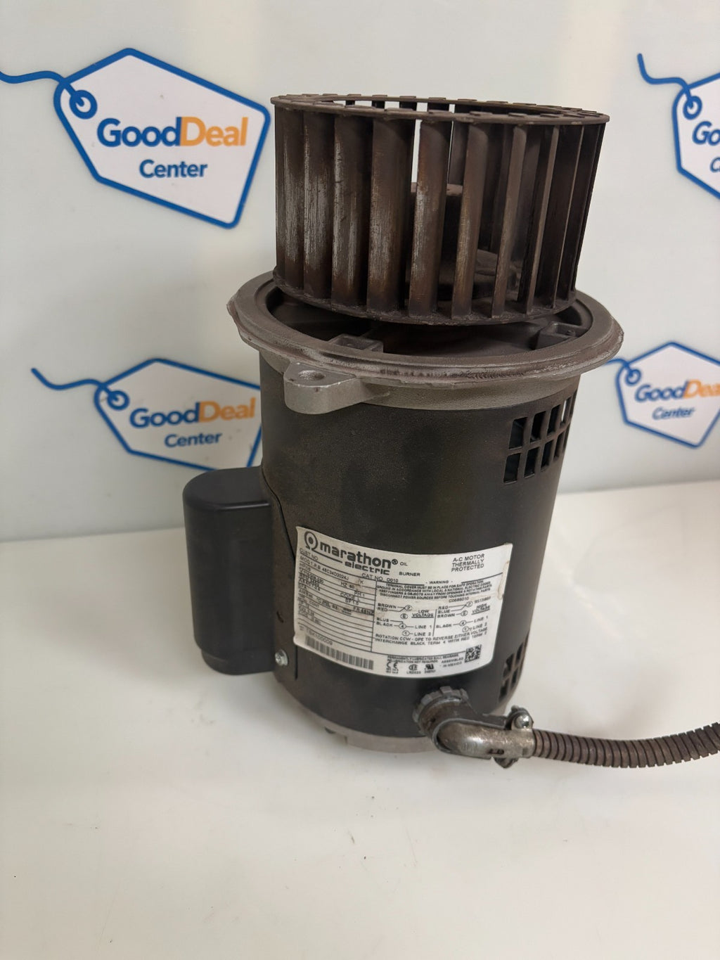 MARATHON OIL BURNER MOTOR W/FAN CAT 0010 MOD TPB 48034D2024J