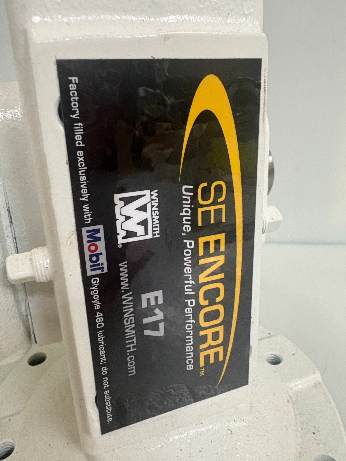 WINSMITH GEAR BOX #RDR071805L01 MODEL E17MSFS154X0AB1
