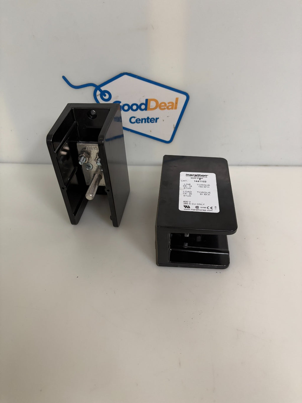 LOT OF 2 MARATHON SINGLE POWER TERMINAL BLOCK 1441122
