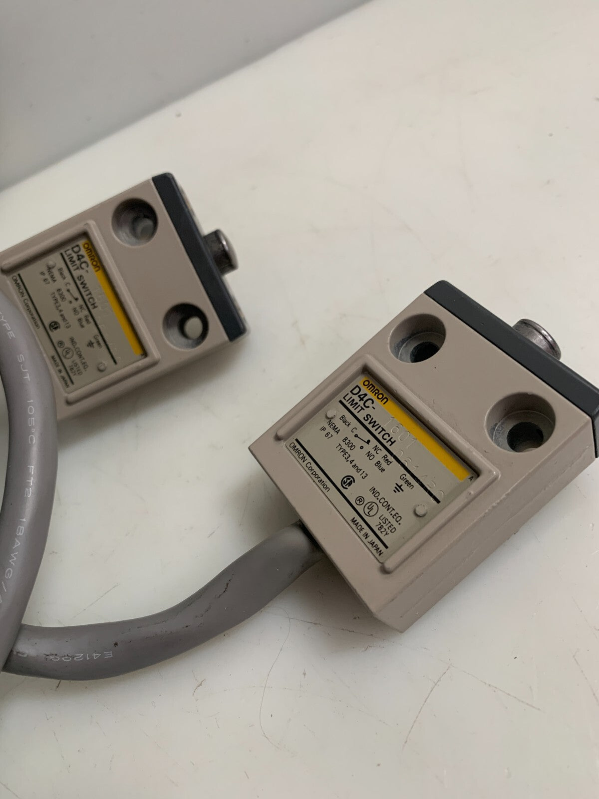 Lot of 2 Omron Limit Switch D4C-1601