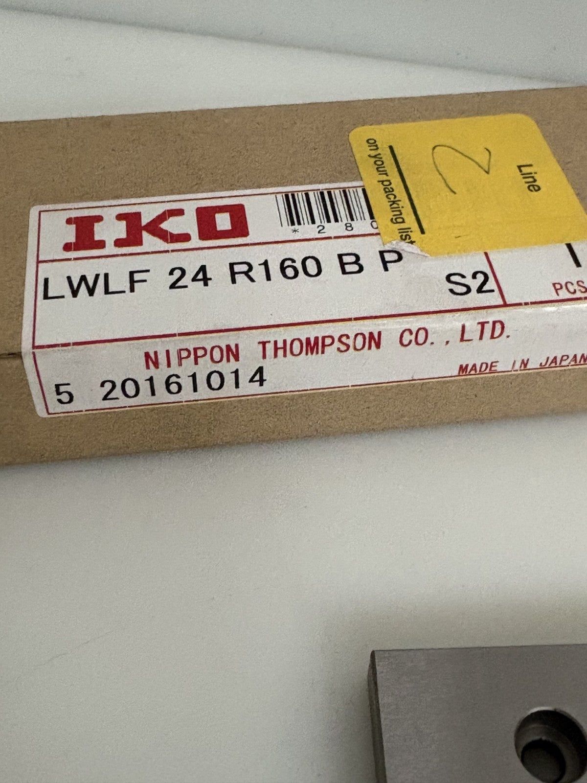 IKO LINEAR SLIDE RAILS LWLF 24 R160 BP