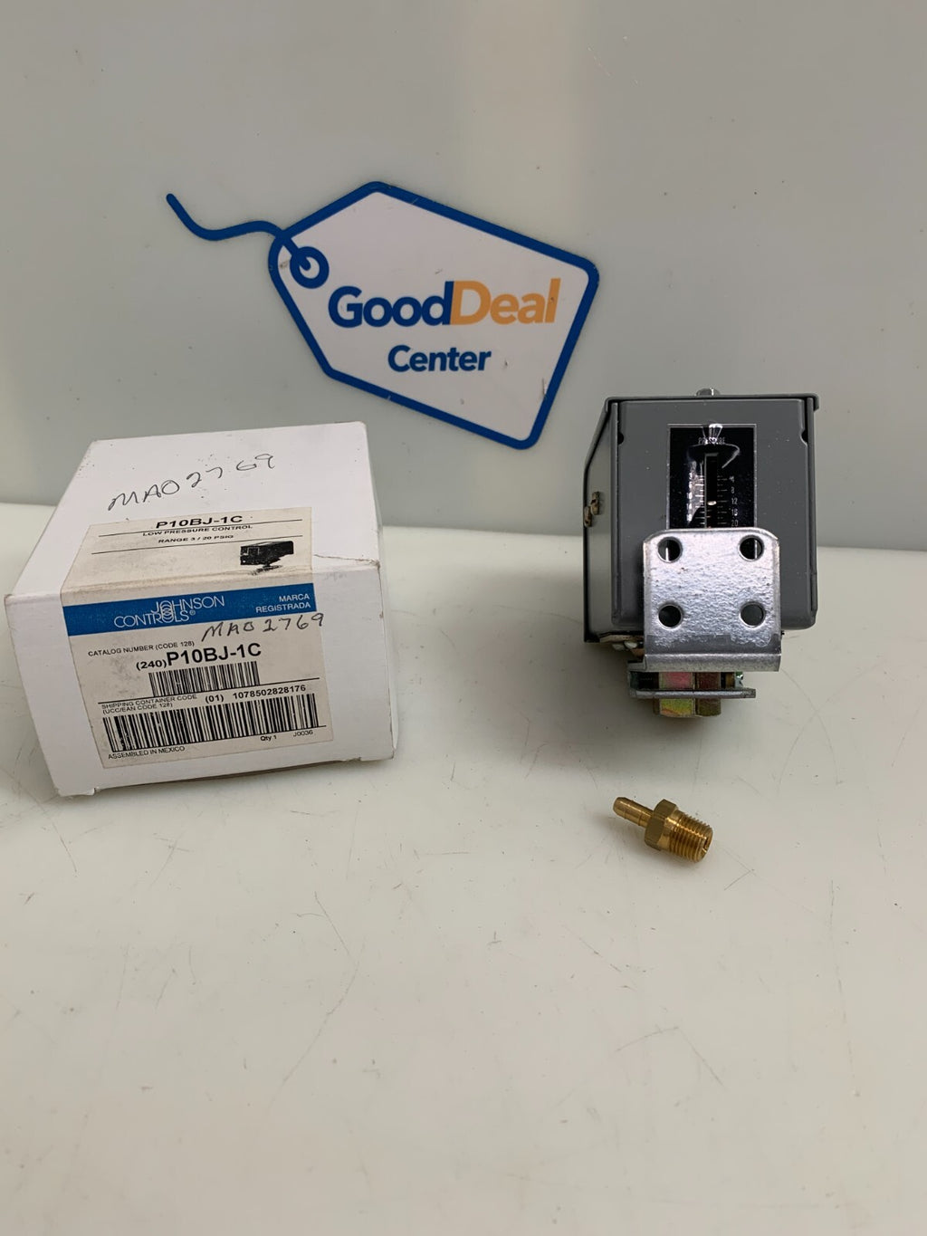 P10BJ-1C Johnson Controls Low Range Pressure Control
