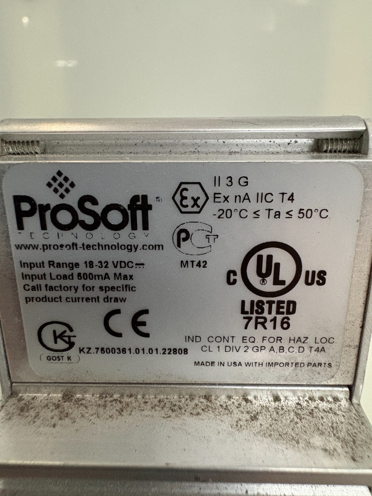 PROLINX ETHERNET GATEWAY MODBUS PLUS TO MODBUS TCP/IP PROSOFT 5303-MBP-DFNT