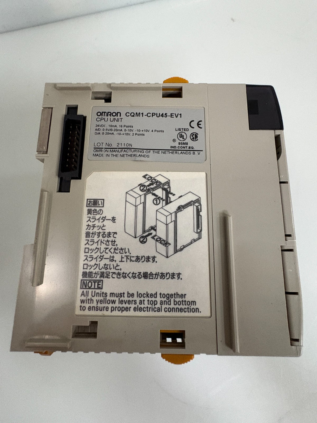 OMRON SYSMAC CQM1 CPU45-V1 PROGRAMMABLE CONTROLLER