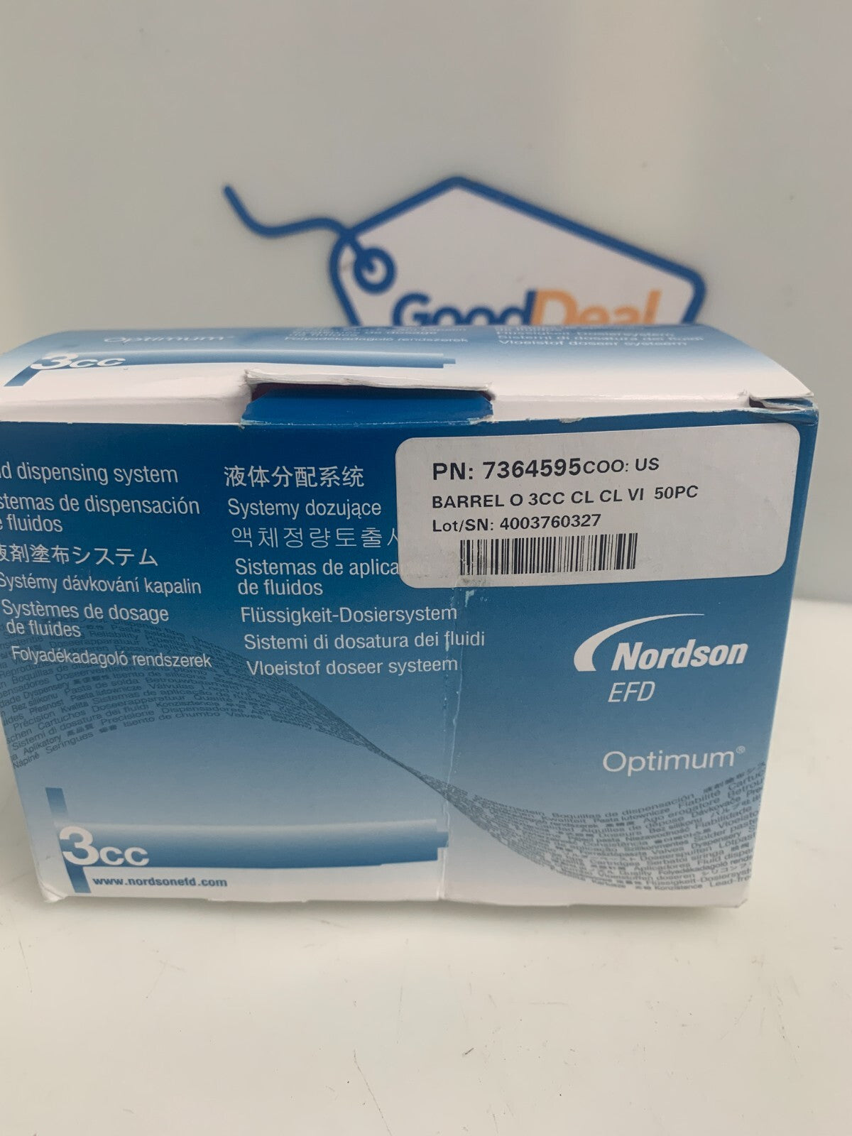 NORDSON  EFD   Optimum Dosing System  3CC  7364595   (Box of 50)