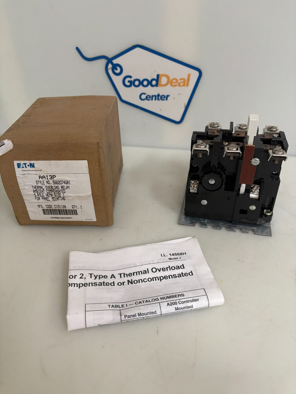 EATON THERMAL OVERLOAD RELAY AA13P 5662D74G010