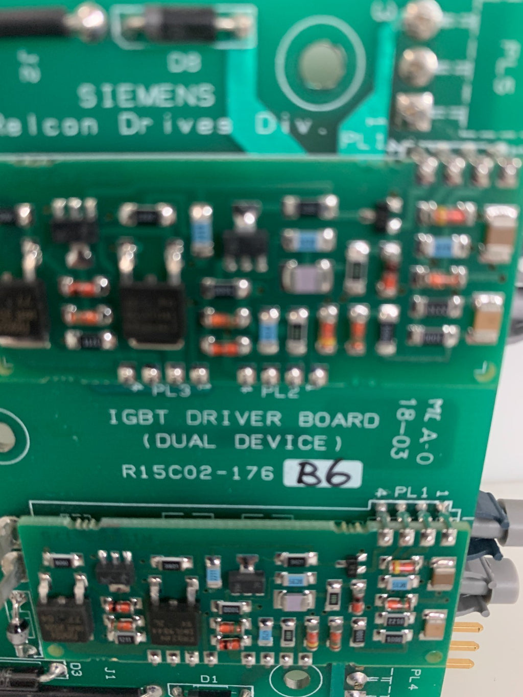 SIEMENS IGBT DRIVER BOARD (DUAL DEVICE) R15CO2-176 B6
