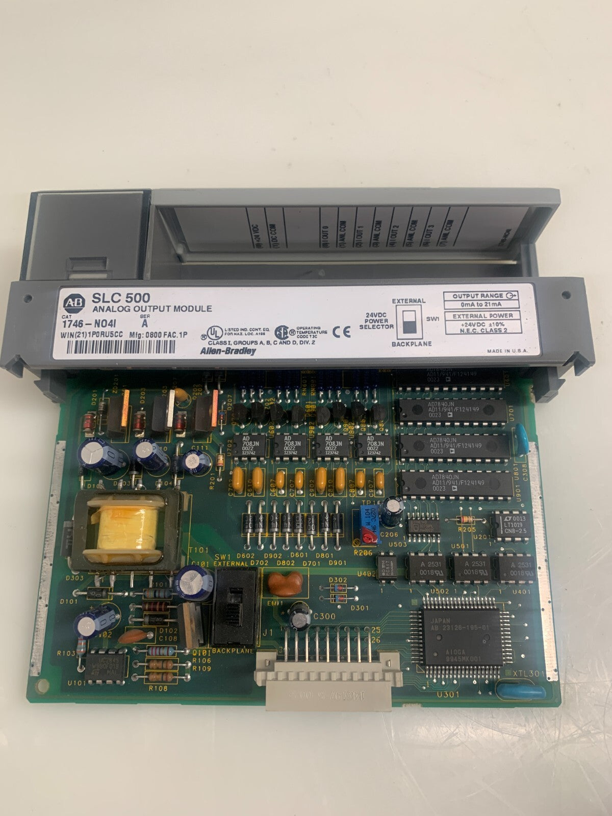 ALLEN BRADLEY  SLC 500    PLC Module  1747-N04I  A