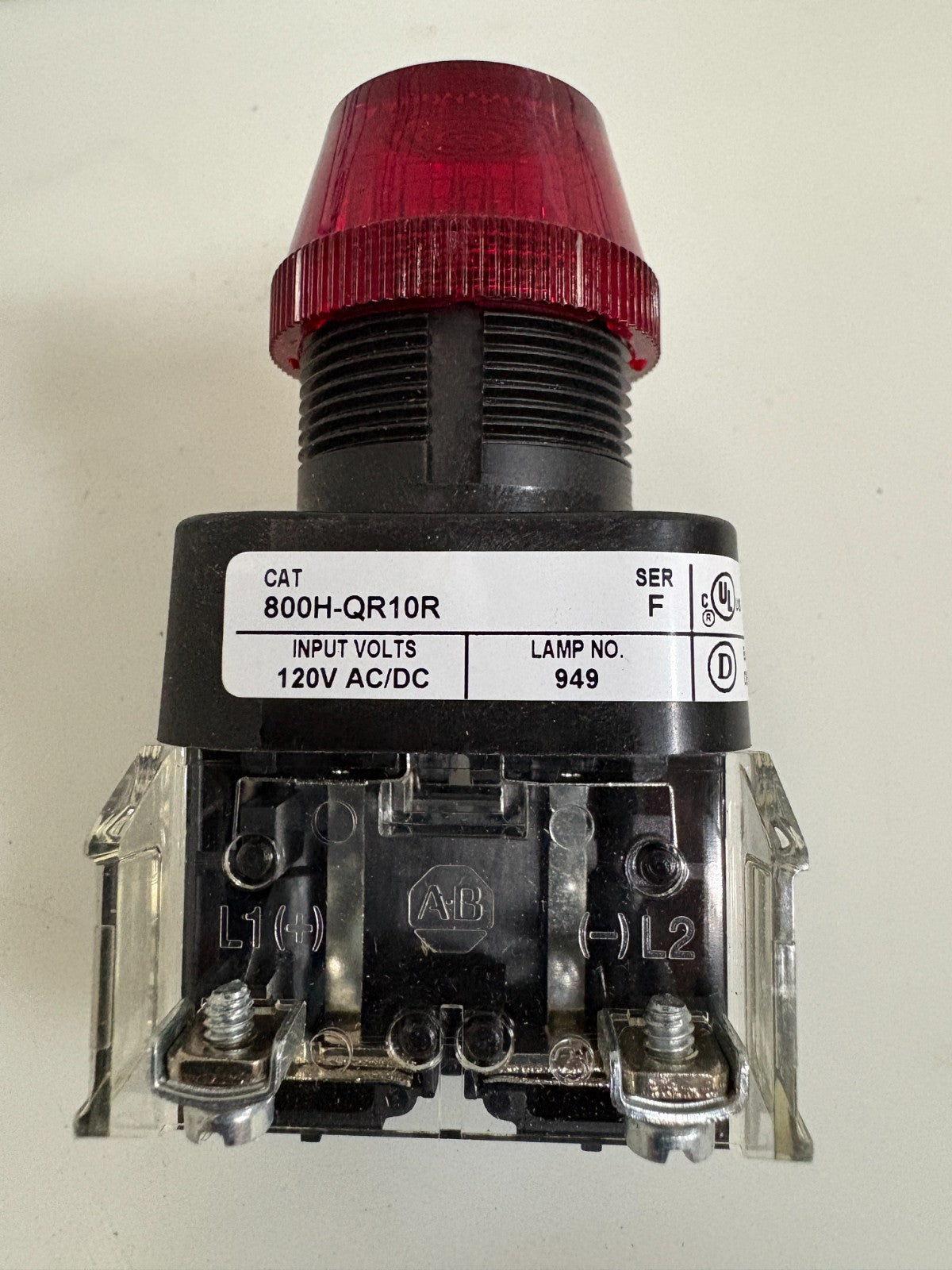 ALLEN BRADLEY PILOT LIGHT 800H-QR10R2