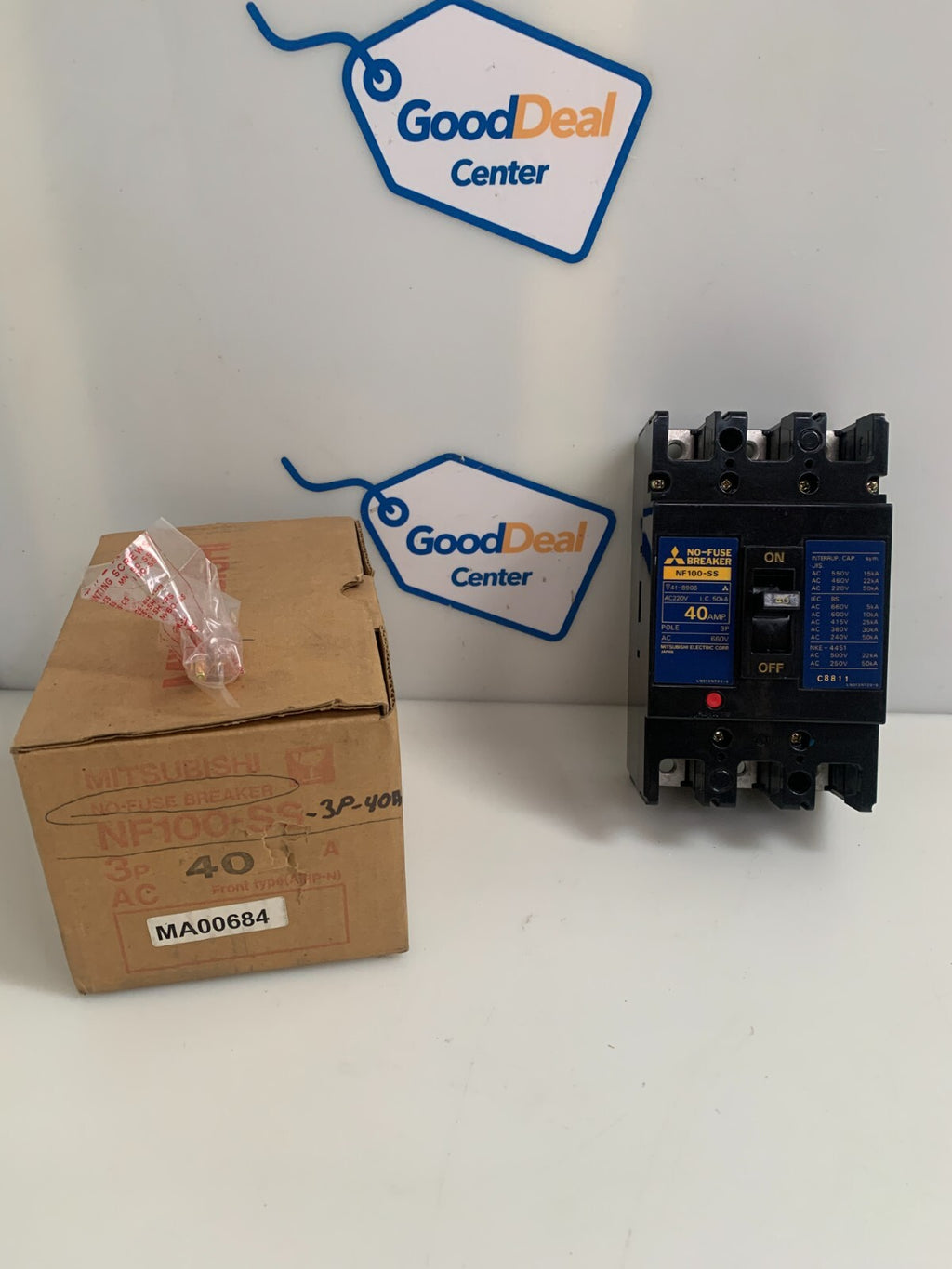 MITSUBISHI NO FUSE 100 AMP BREAKER NF 100-SS
