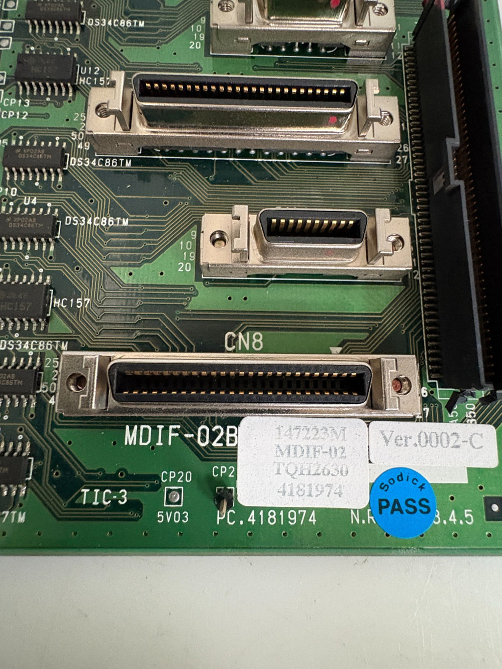 SODICK PC CIRCUIT BOARD MDIF-02B PC 4181974