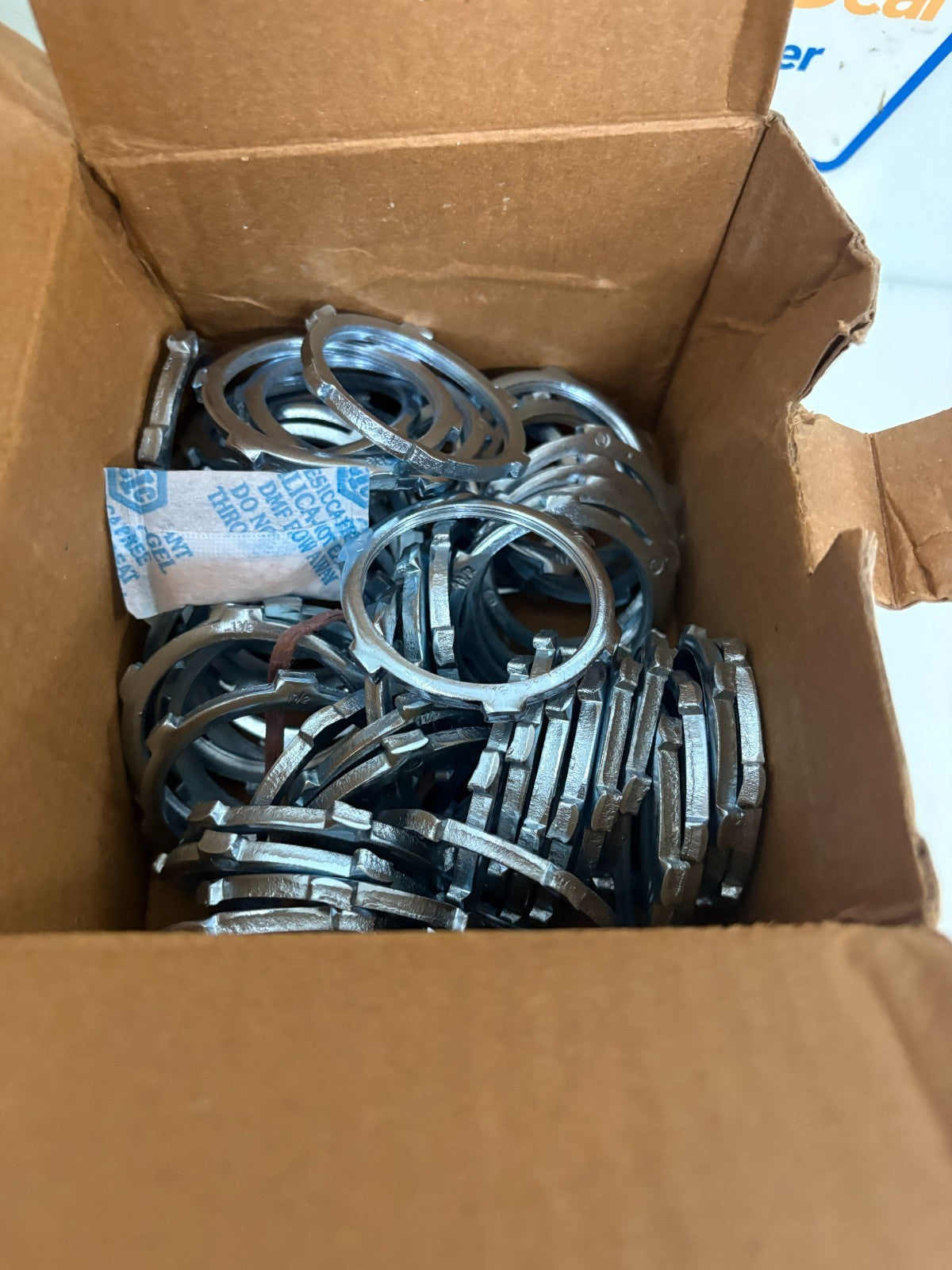 ABB THOMAS & BETTS 1 1/2" STEEL LOCKNUTS CI172 50 IN BOX3
