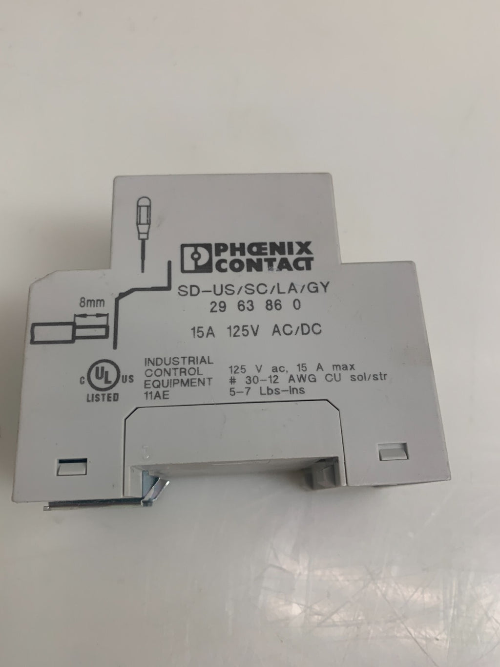 PHOENIX CONTACT  SD-US/SC/LA/GY  Plug In Receptacle Terminal  2963860 (Lot of 3)