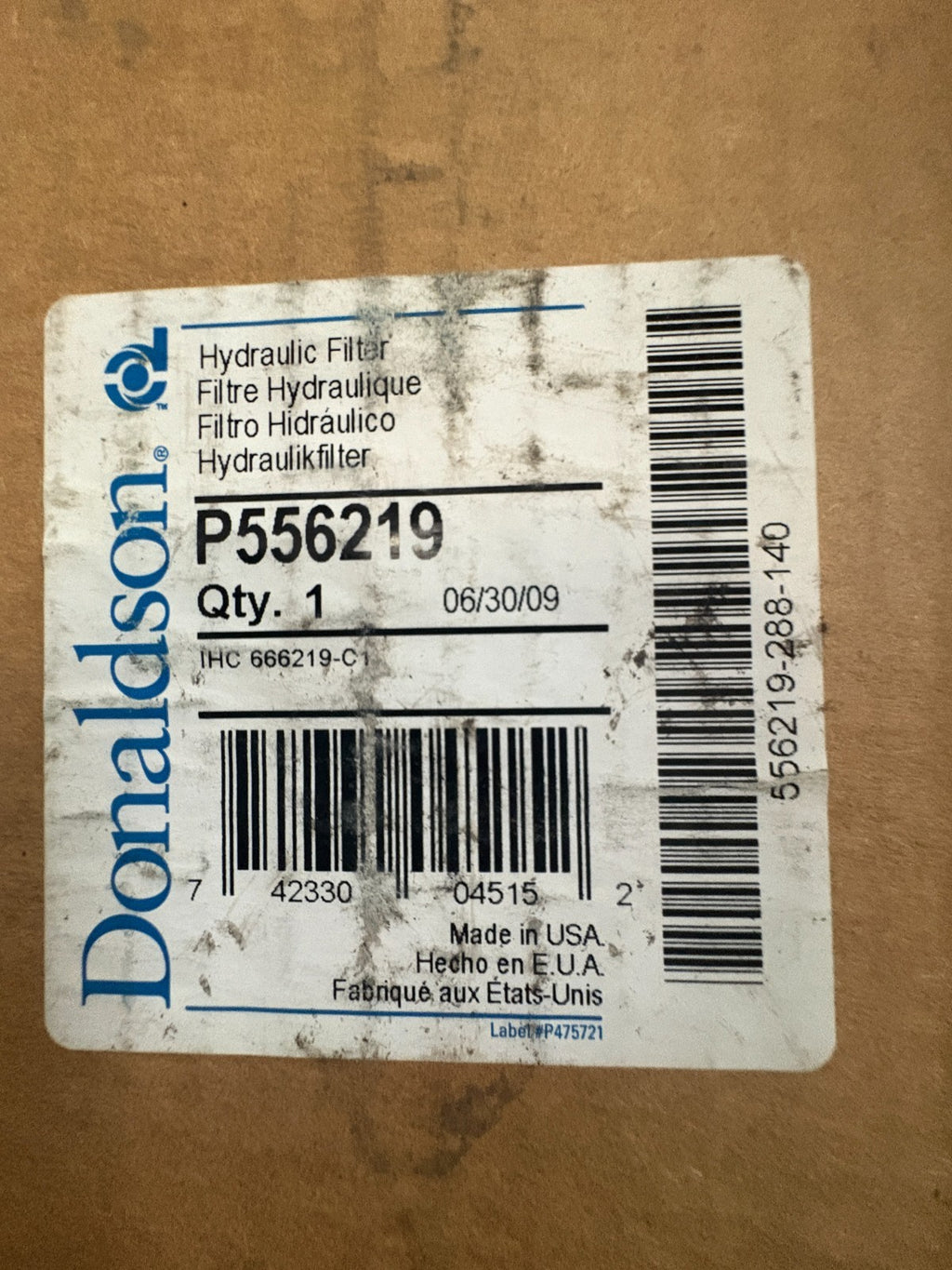 DONALDSON HYDRAULIC FILTER P556219