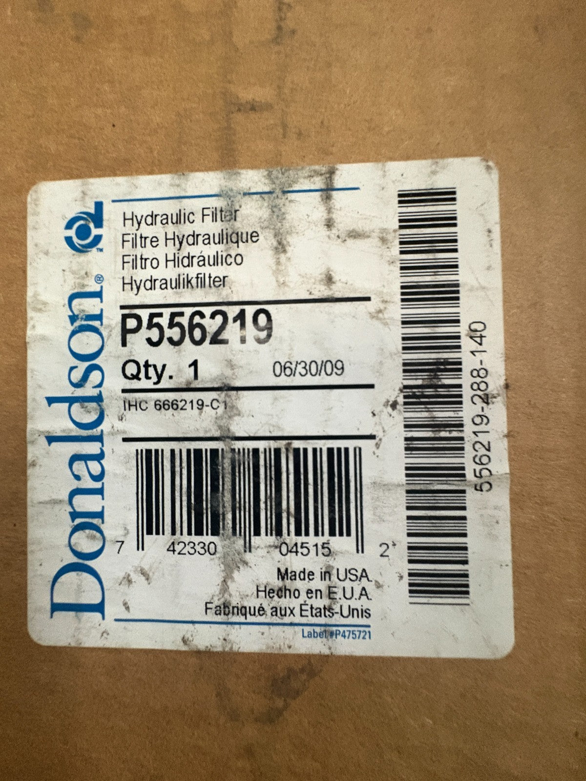 DONALDSON HYDRAULIC FILTER P556219