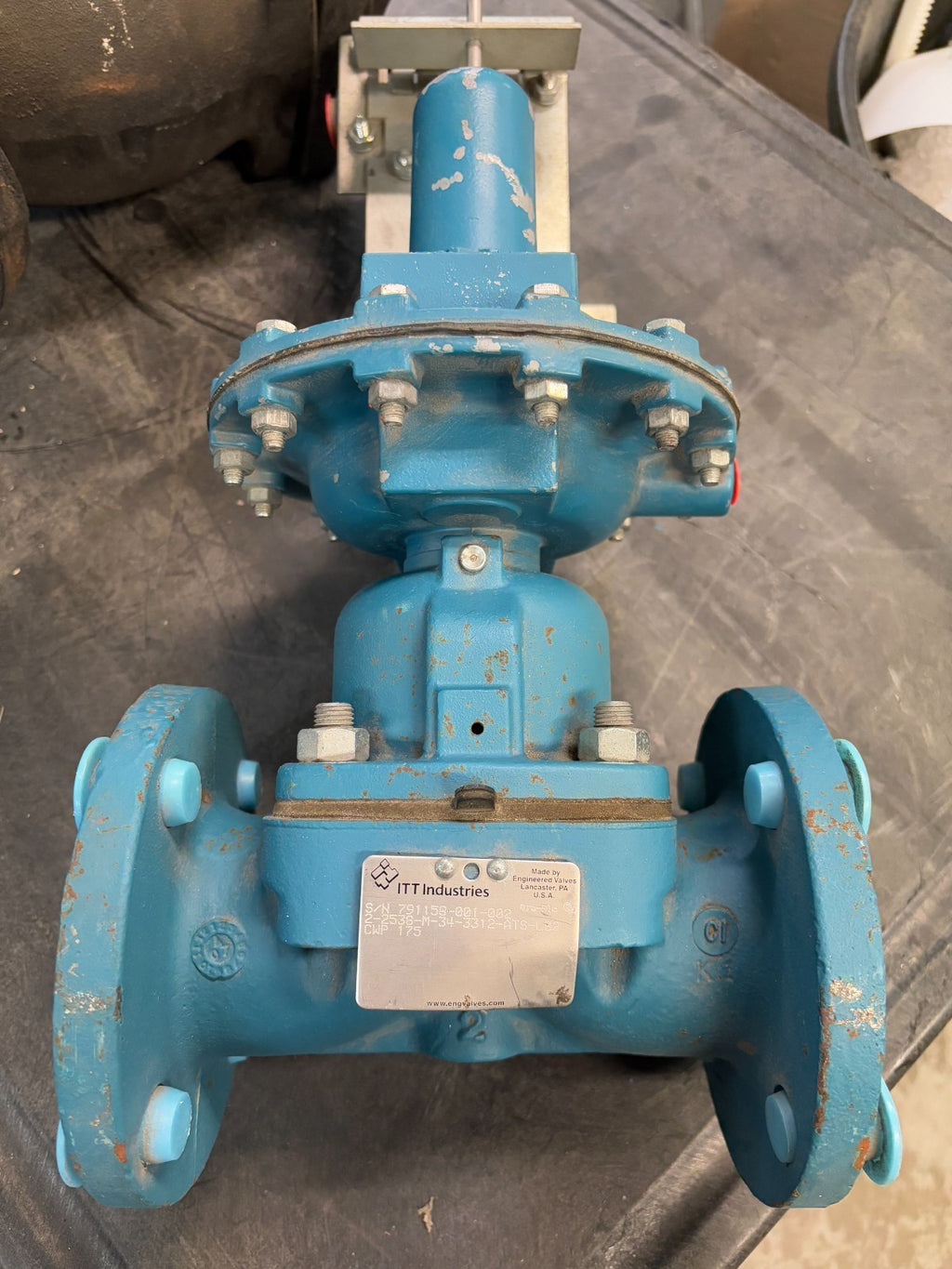 ITT PNEUMATIC DIAPHRAGM VALVE 2" 2536-M-34-3312-ATS-LS2 CWP 175 W/2 MICRO SWITCH