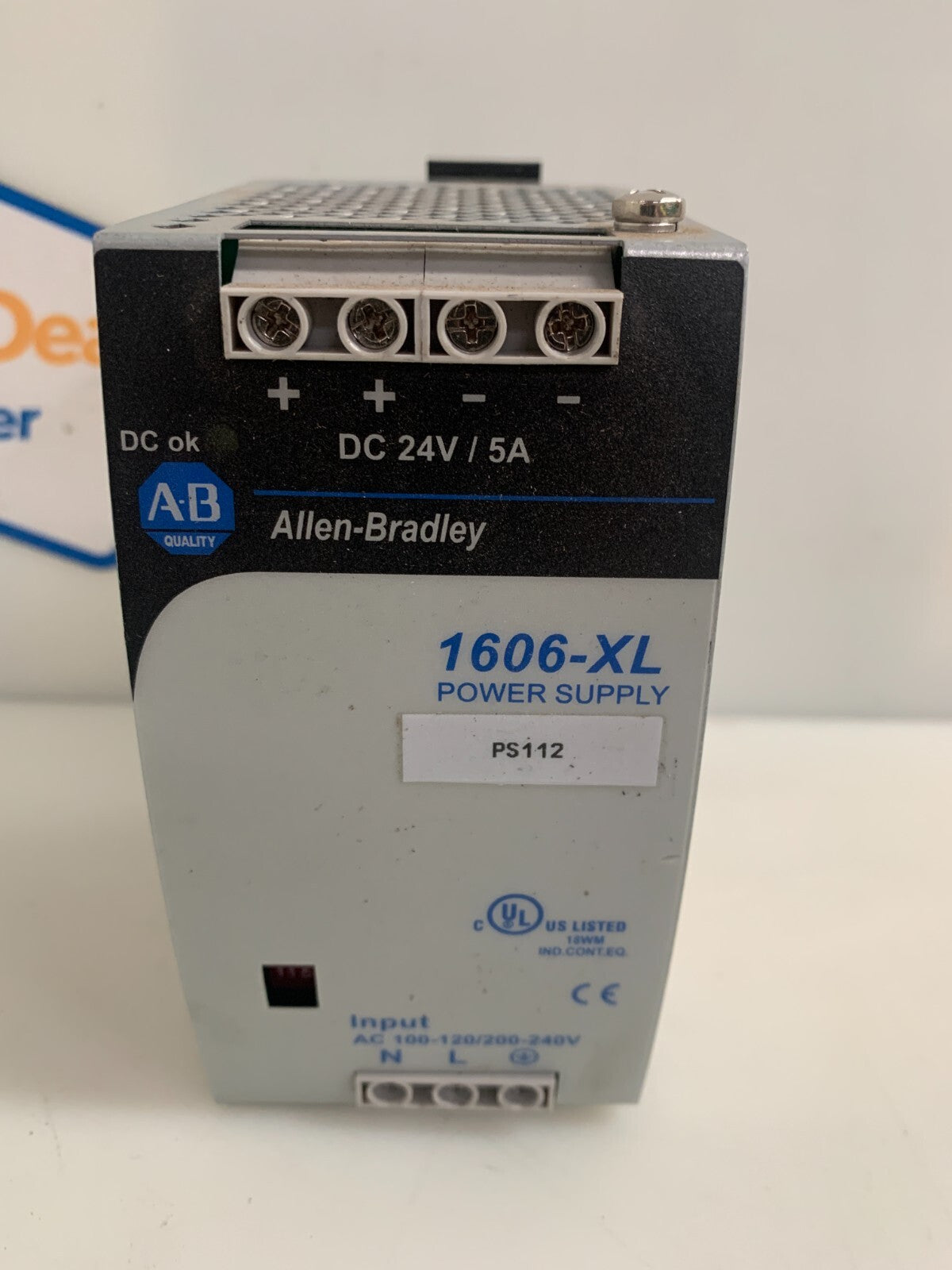 ALLEN BRADLEY POWER SUPPLY 1606-XL 1606-XL12OD SER A 24V 5A