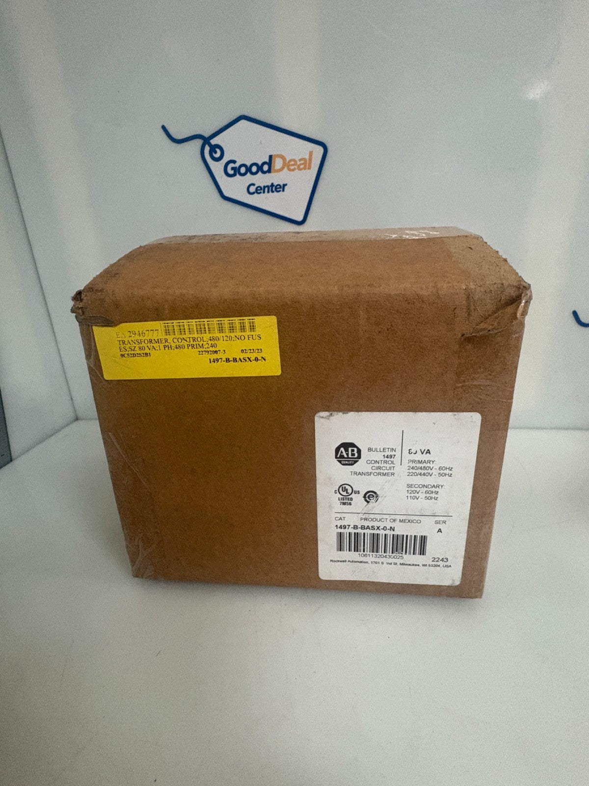 ALLEN BRADLEY TRANSFORMER 1497-B-BASX-O-N A0
