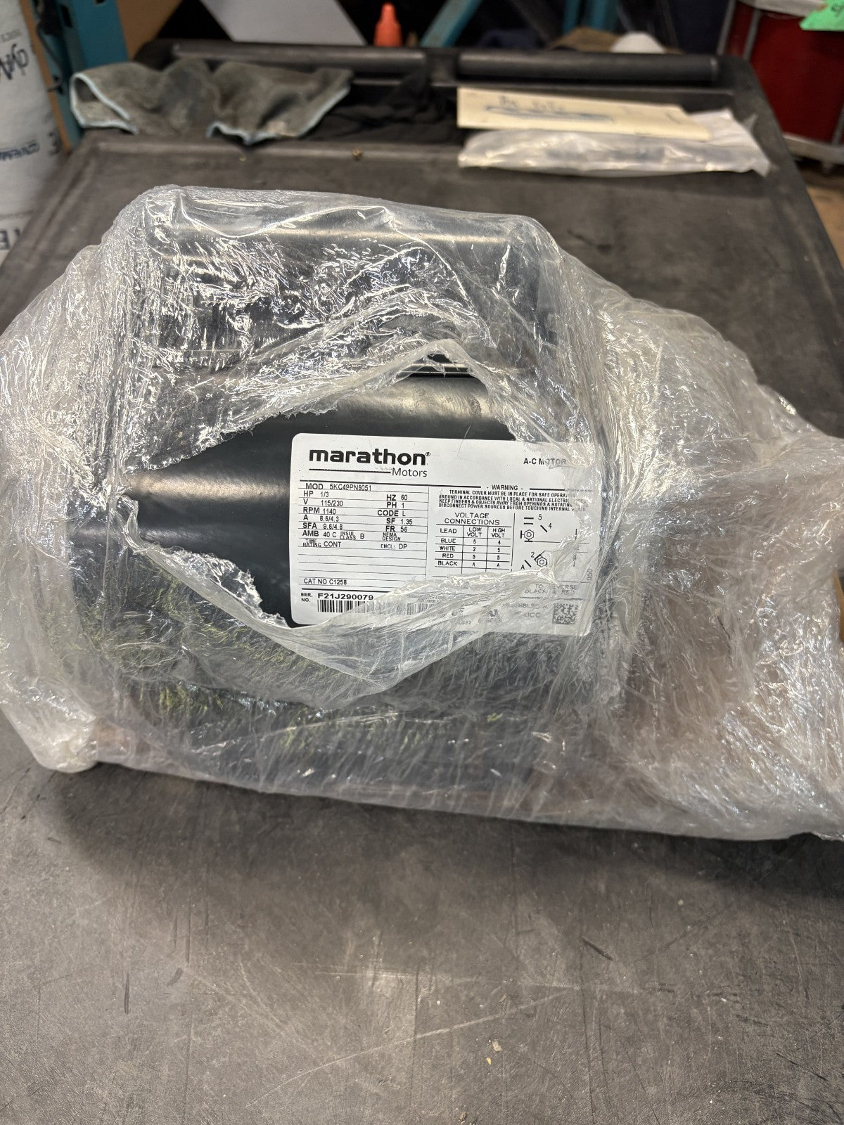 MARATHON 1/3 HP GENERAL PURPOSE MOTOR 5KC49PN60510
