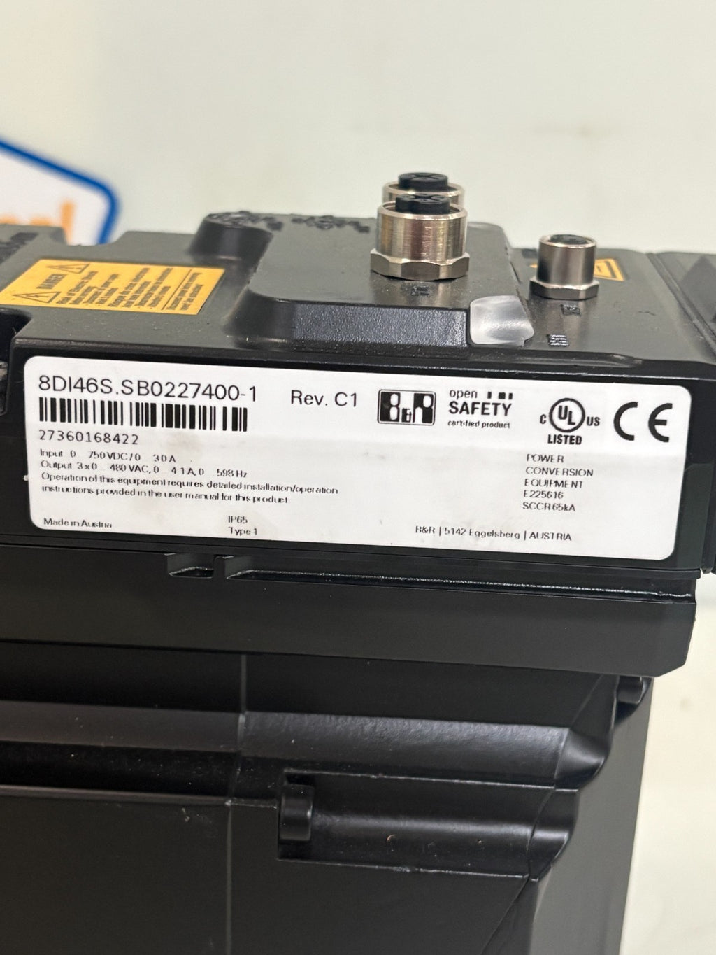 ABB B&R AUTOMATION 8LMA46.SB022CG00-0 REV. C0 w/ 8DI46S.SB0227400-1 SERVO MOTOR6