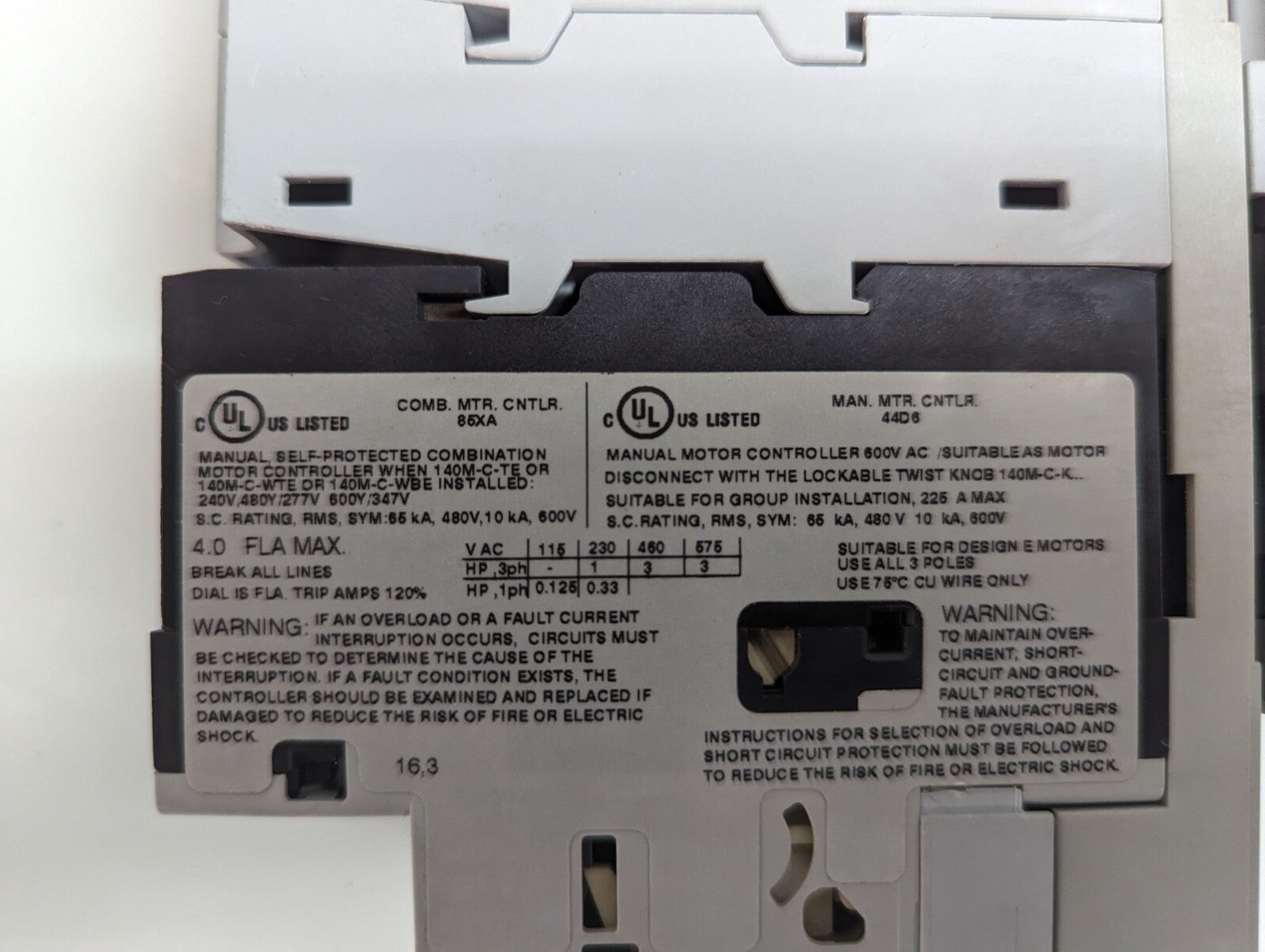 Allen-Bradley 190S-ANDJ2-CB40C Compact Motor Starter