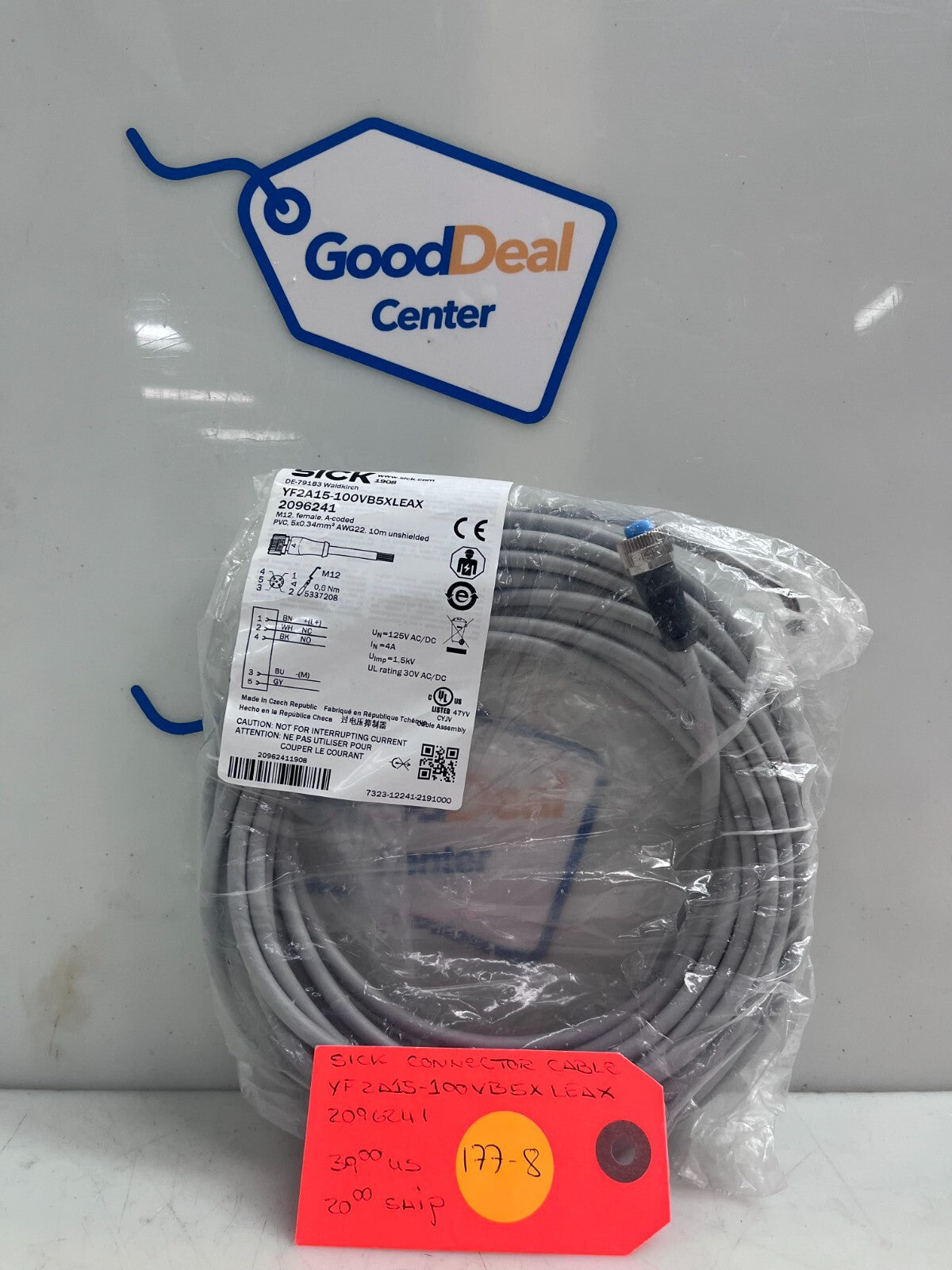 SICK YF2A15-100VB5XLEAX Connector Cable 20962411