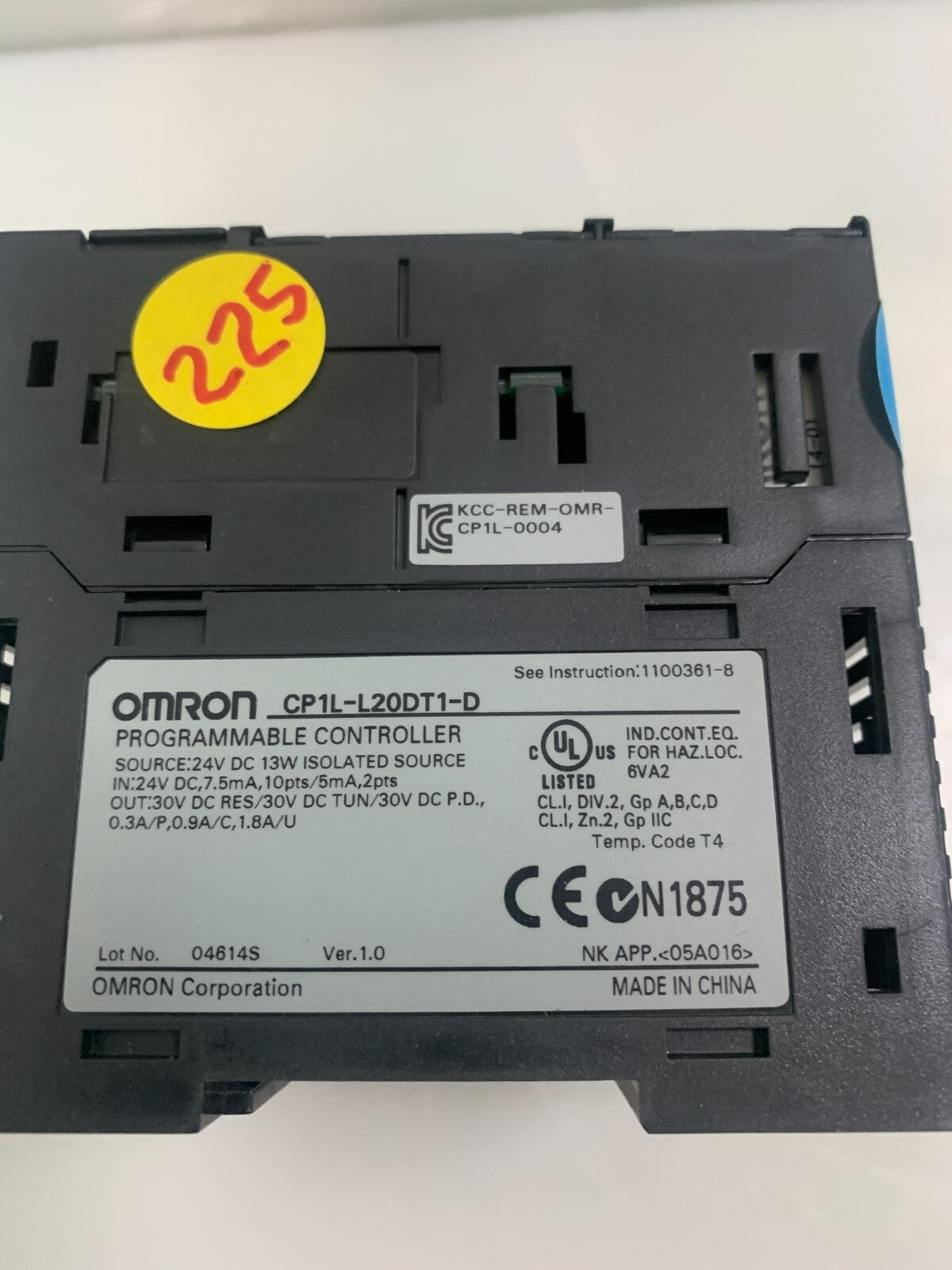 Omron CP1L-L20DT1-D Programmable Controller