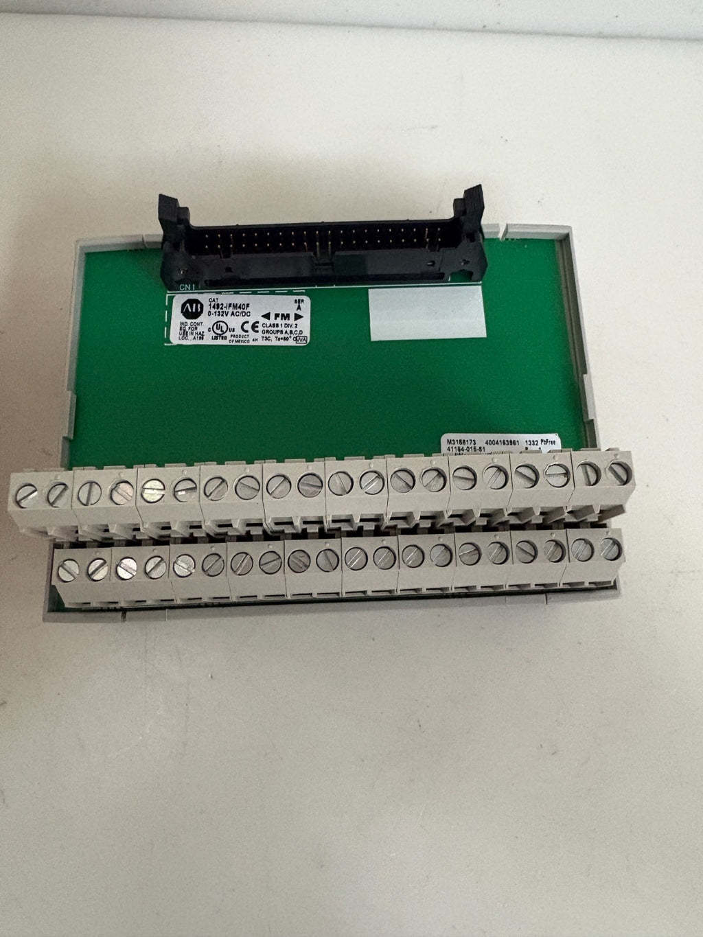 ALLEN BRADLEY 40 PT INTERFACE MODULE 1492-IFM40F1