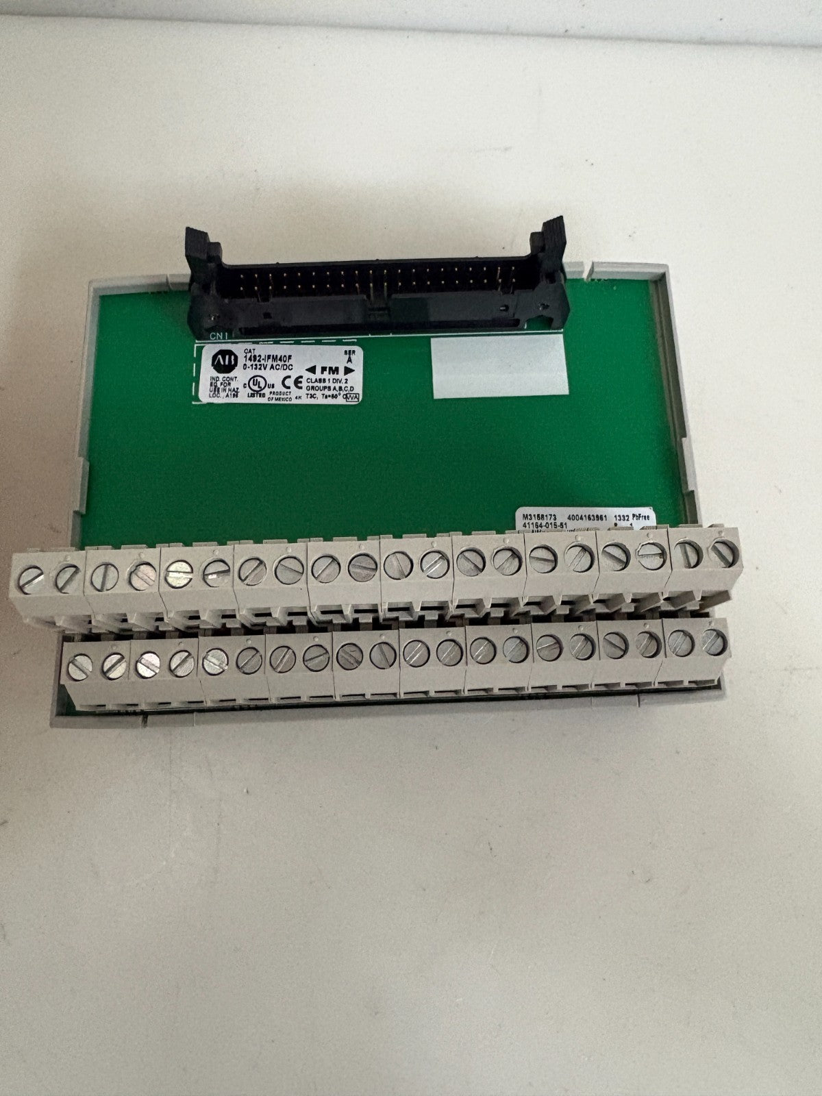 ALLEN BRADLEY 40 PT INTERFACE MODULE 1492-IFM40F1