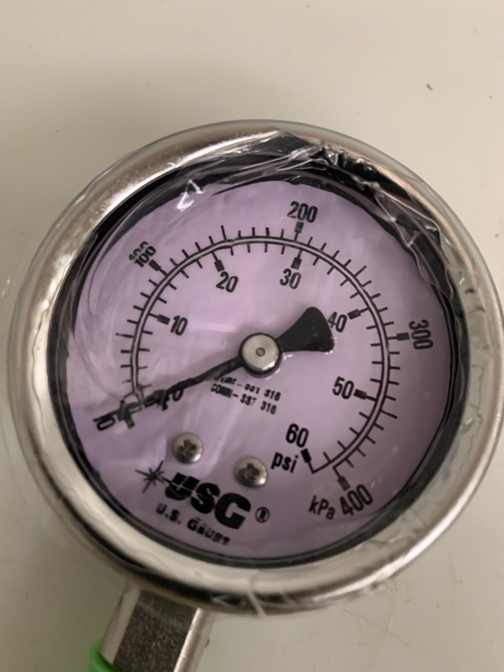 AMETEK USG 0-60 PSI PRESSURE GAUGE S.STEEL #2561731