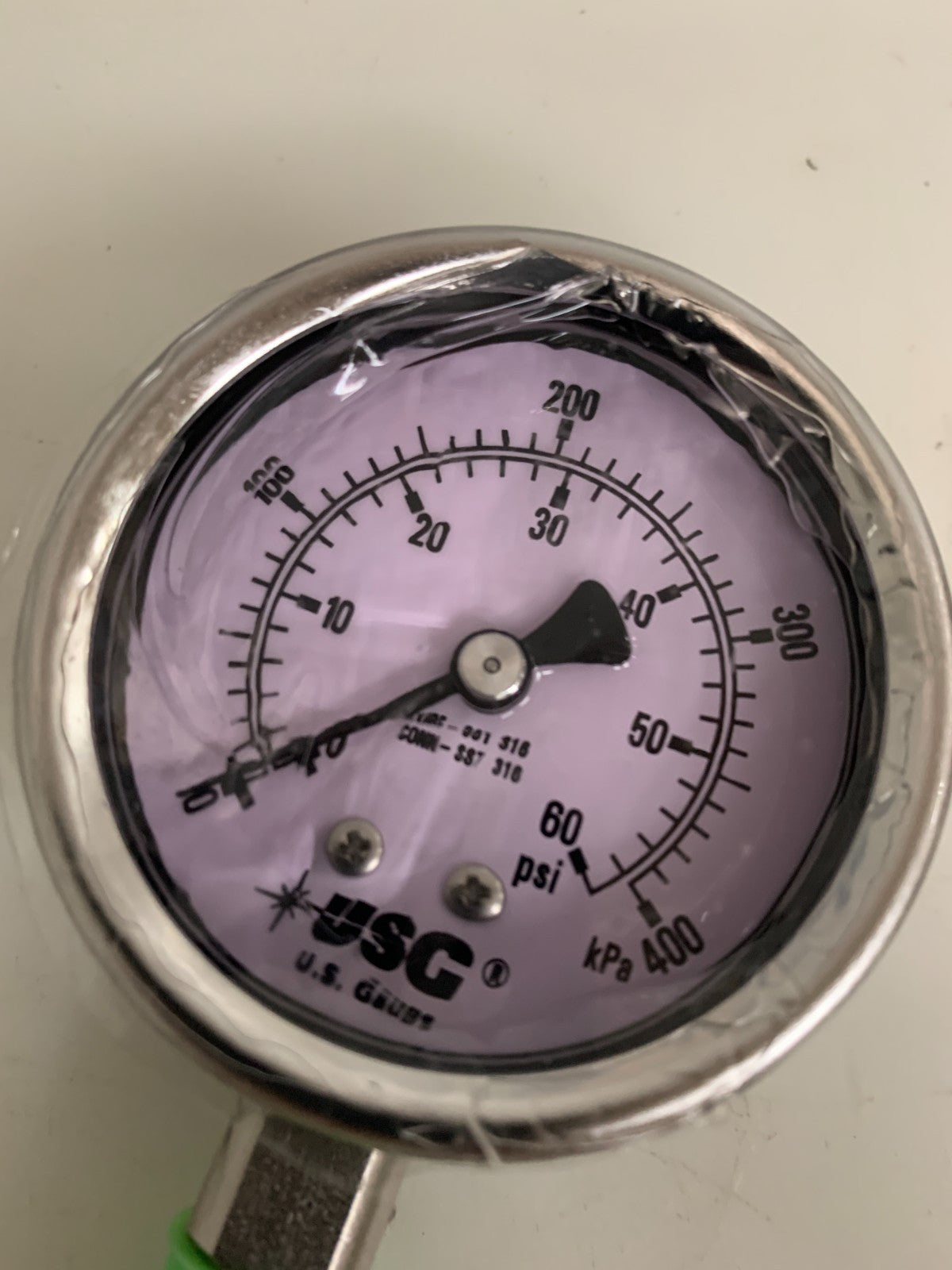 AMETEK USG 0-60 PSI PRESSURE GAUGE S.STEEL #2561731