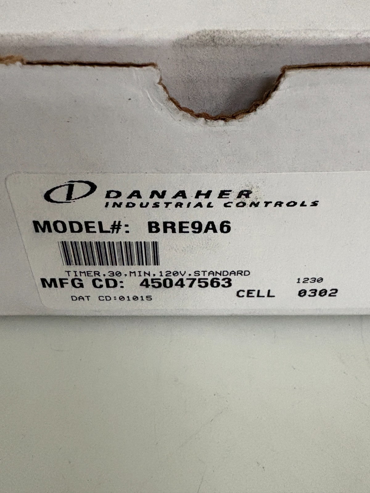 DANAHER ELECTRONIC RESET TIMER BRE9A6