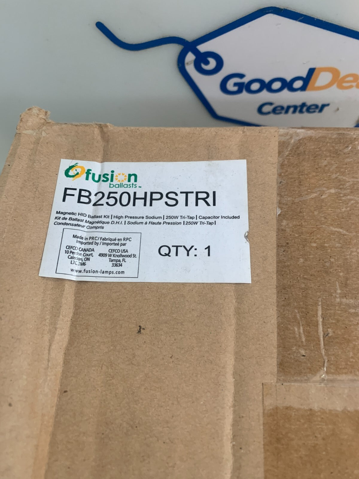 FUSION AUTO TRANSFORMER BALLAST FB250 HPSTRI1