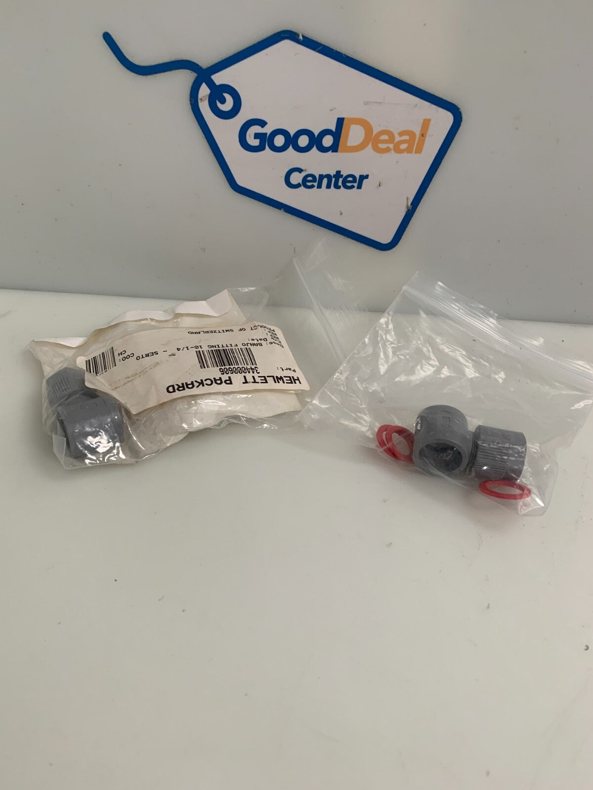 LOT OF 2 HP SCITEX SINGLE BANJO ADAPTOR 10 1/4 DIA #344000606