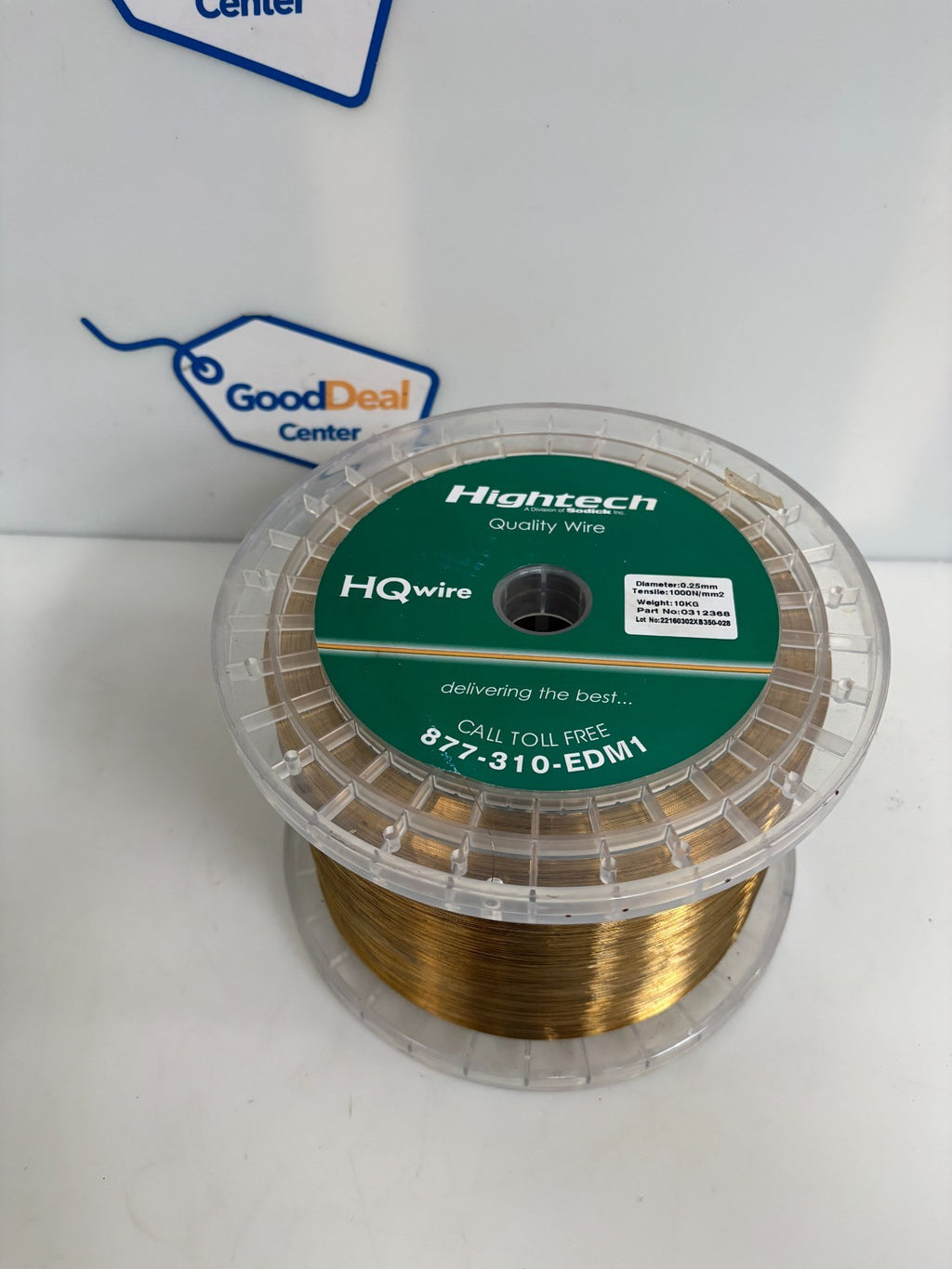 SODICK HIGHTECH HQ WIRE HARD BRASS .25MM TENSILE 1000N/MM2 10KG ROLL #0312368