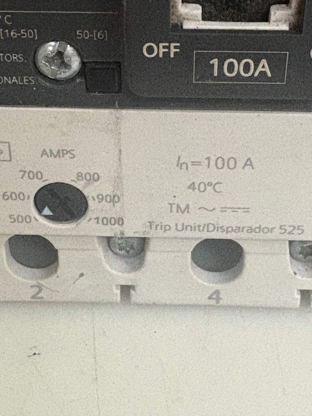 SIEMENS ADJUSTABLE 100A CIRCUIT BREAKER HDGB HDK3B1004