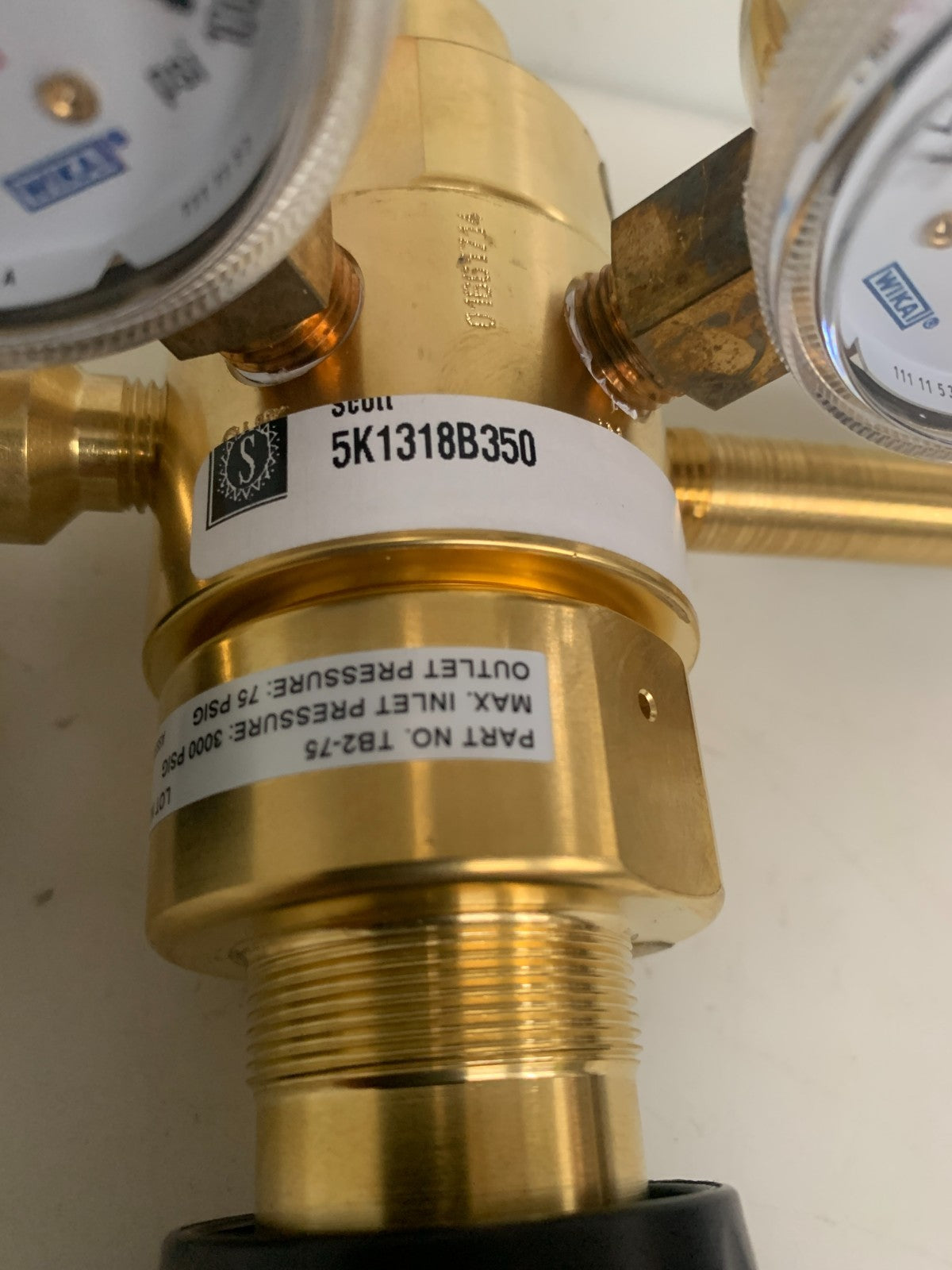 SCOTT GASES REGULATOR TB2-75