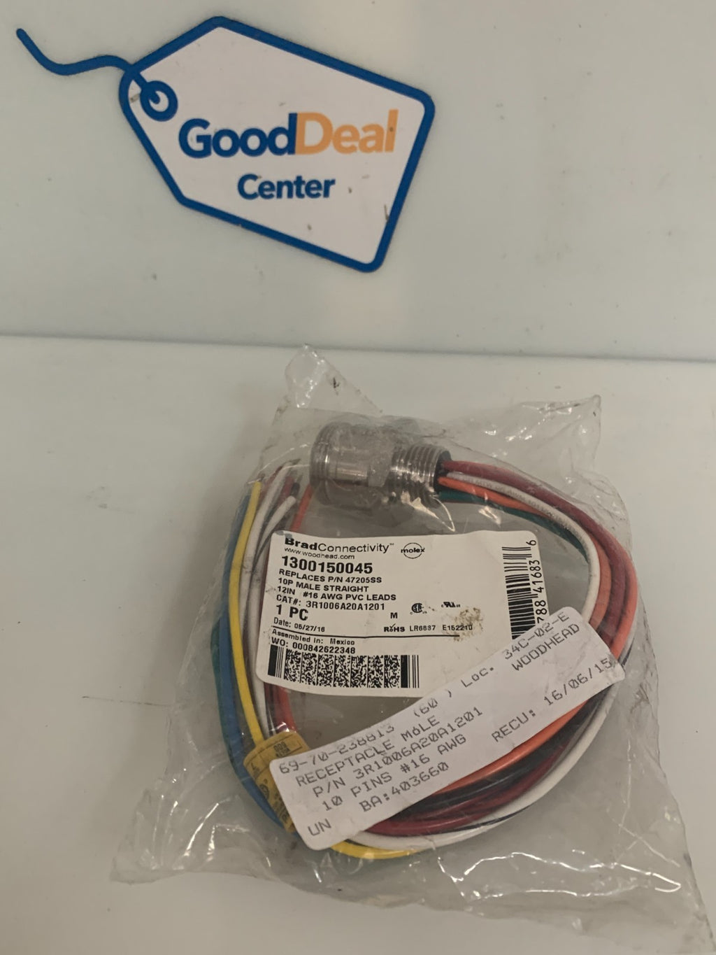 MOLEX BRAD CONNECTIVITY 1300150045 10P MALE STRAIGHT PLUG0