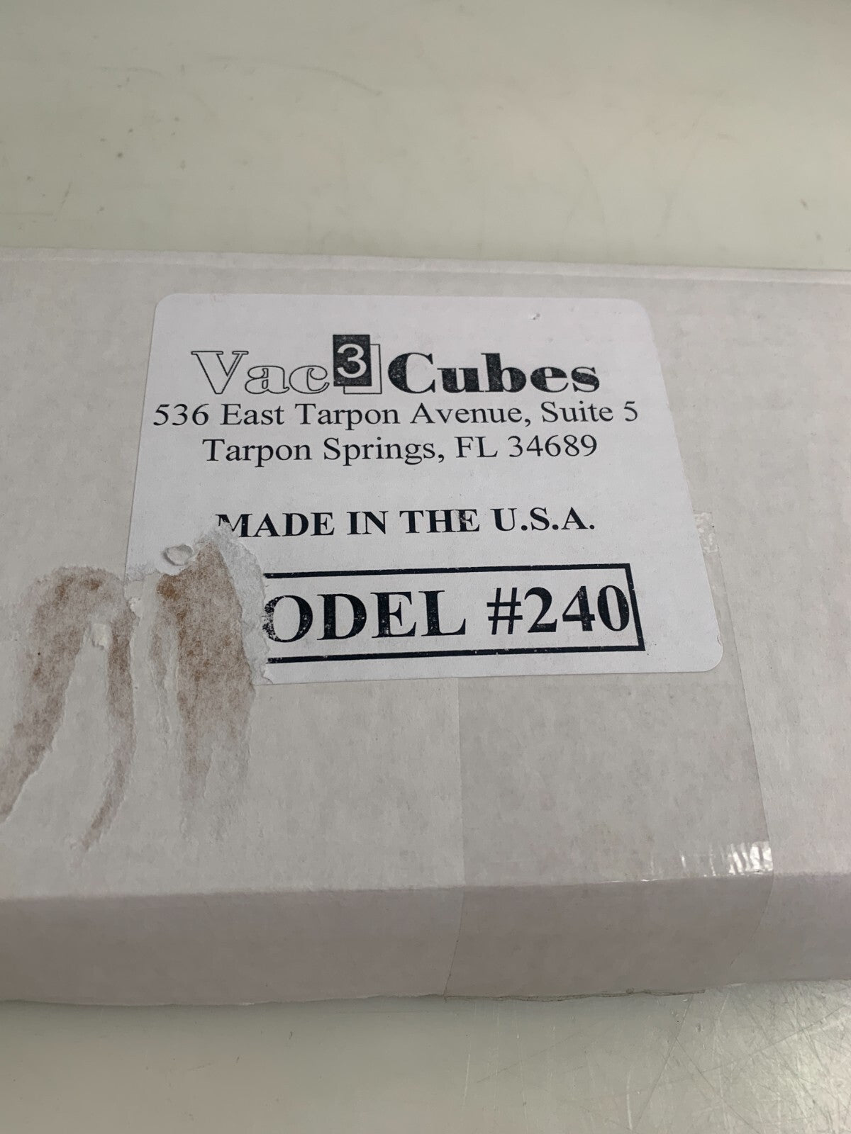 VAC 3 CUBES VACUUM EJECTOR MODEL 240