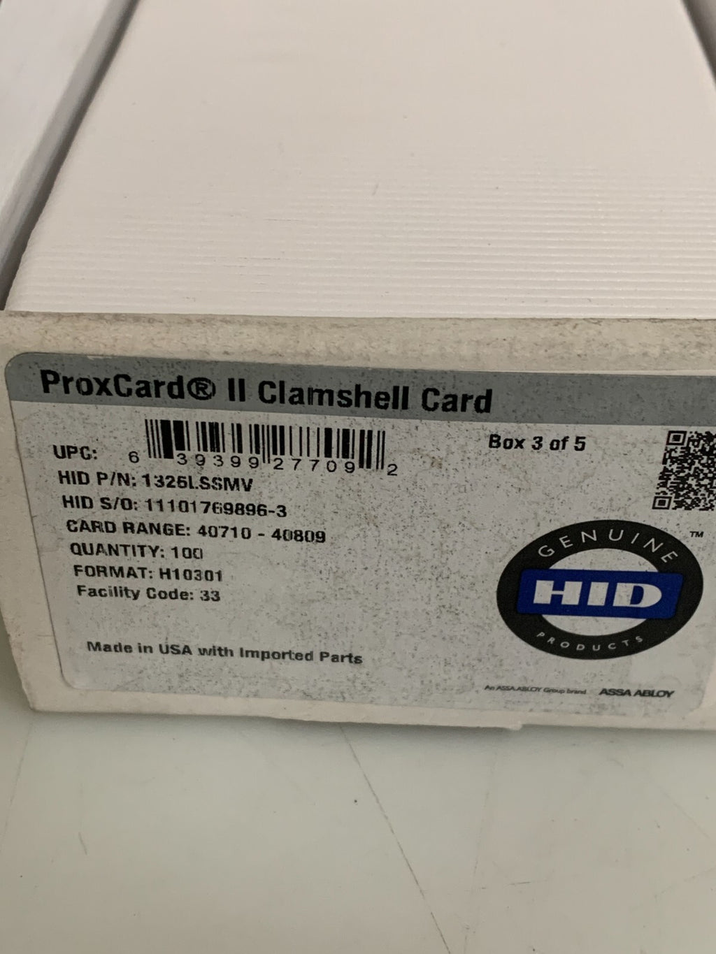 Lot of 95 HID ProxCard II Clamshell 1326L55MV Access Control Security Card