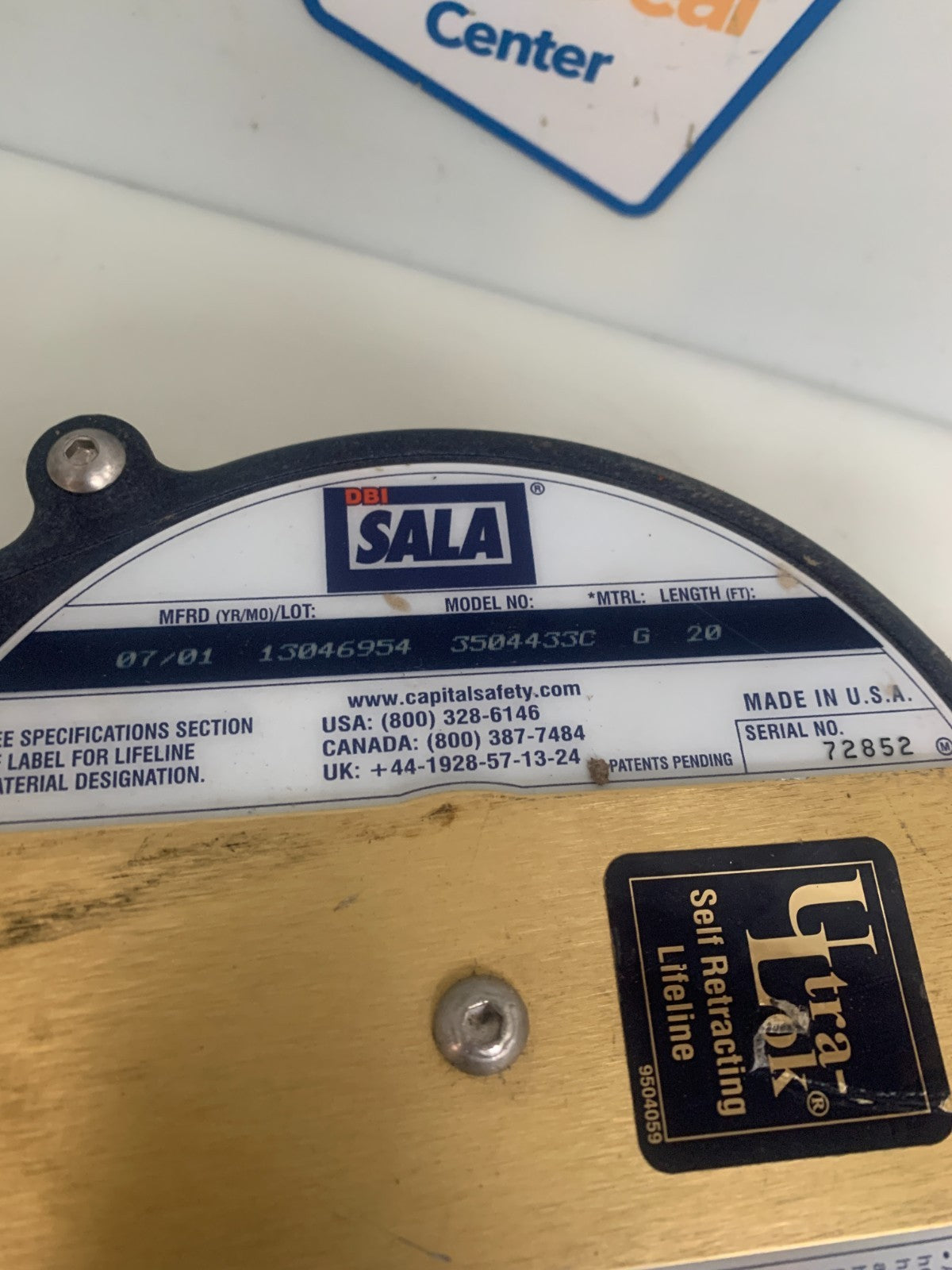 DBI SALSA ULTRA LOK SELF RETRACTING 20' LIFELINE2