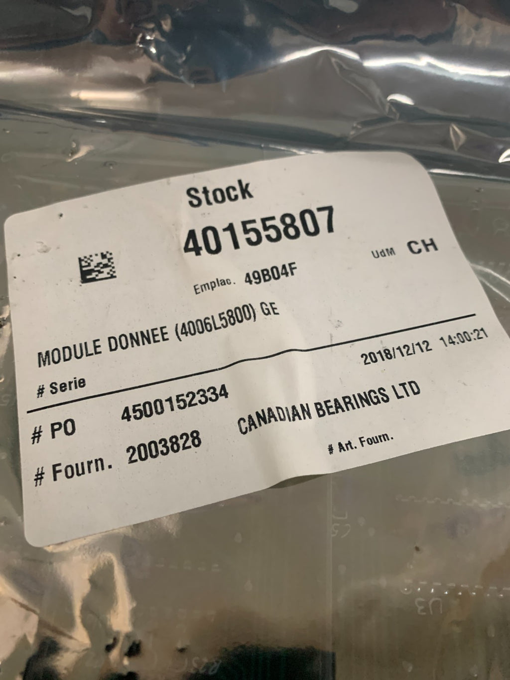 GENERAL ELECTRIC CONTROL CARD PCB CIRCUIT BOARD 400GL58001