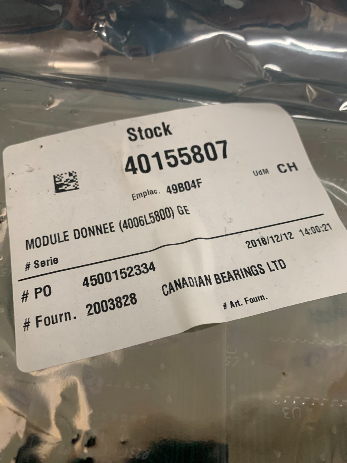 GENERAL ELECTRIC CONTROL CARD PCB CIRCUIT BOARD 400GL58001